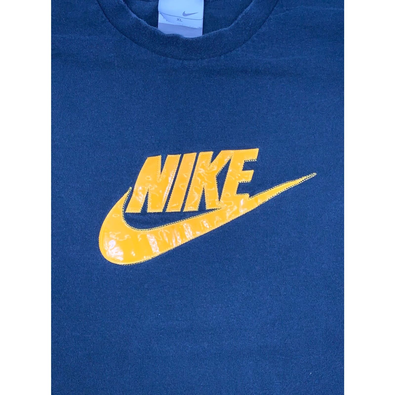 Nike VINTAGE Nike Shirt Mens XL Y2K Logo Spellout Faded Long Sleeve Hit 90s Black Mens XL Nike Shirt Size US XL / EU 56 / 4 - 3 Thumbnail