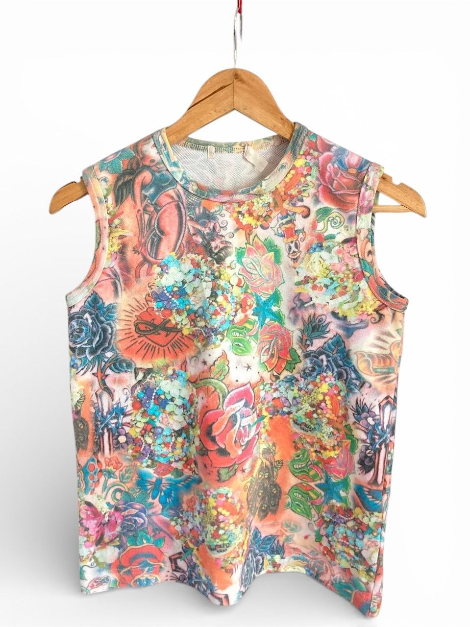 Comme des Garcons S/S04 Tattoo Printed Tank Top Size S / US 4 / IT 40 - 1 Thumbnail