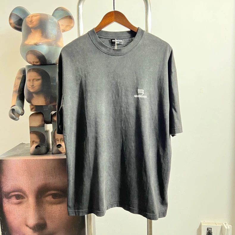 Balenciaga Double Hook Embroidered Tee