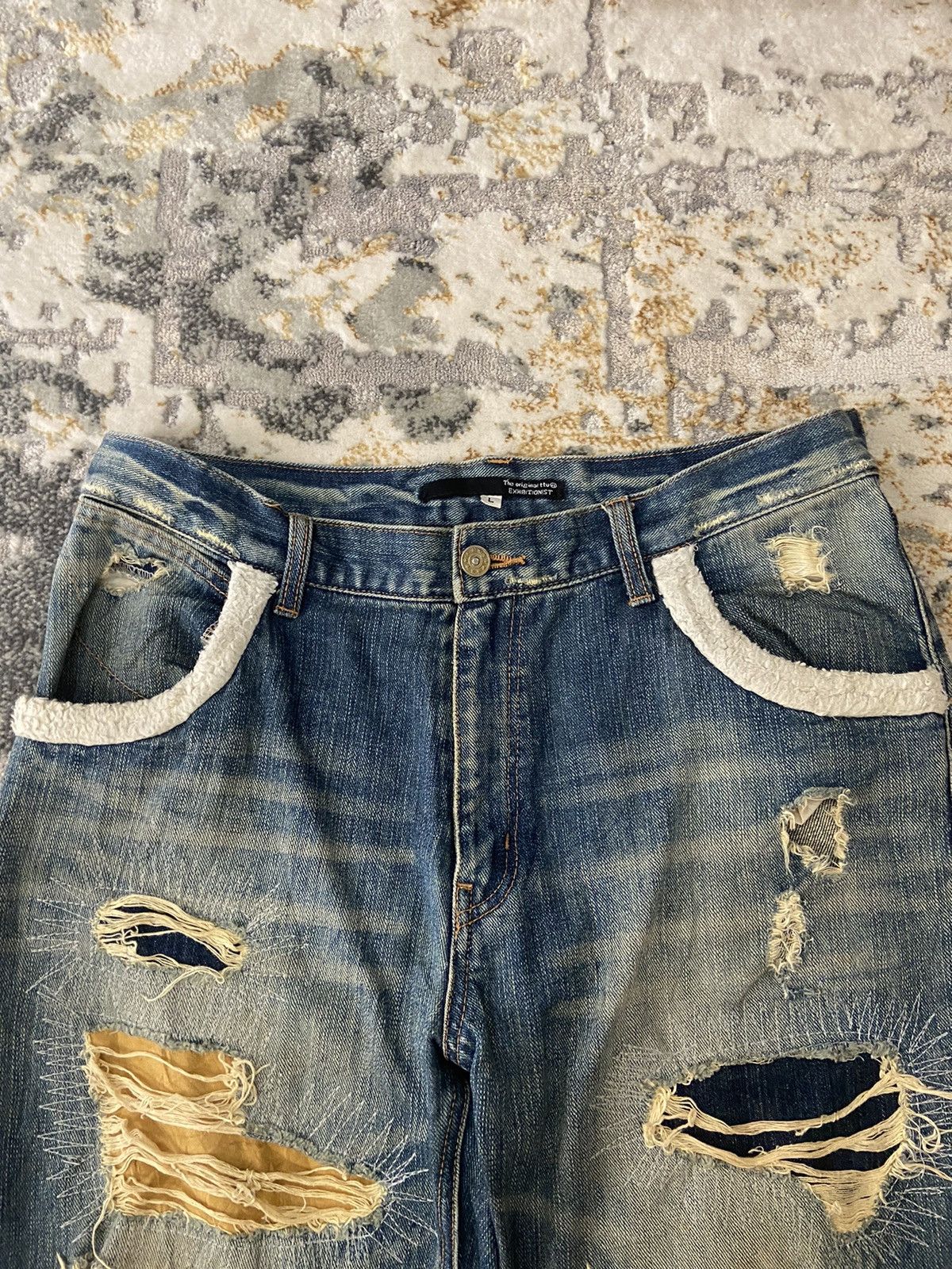 If Six Was Nine × Japanese Brand ❤️‍🔥SEND OFFER ❤️‍🔥 BLUE DENIM REWORKED DISTRESSED Size US 30 / EU 46 - 7 Thumbnail