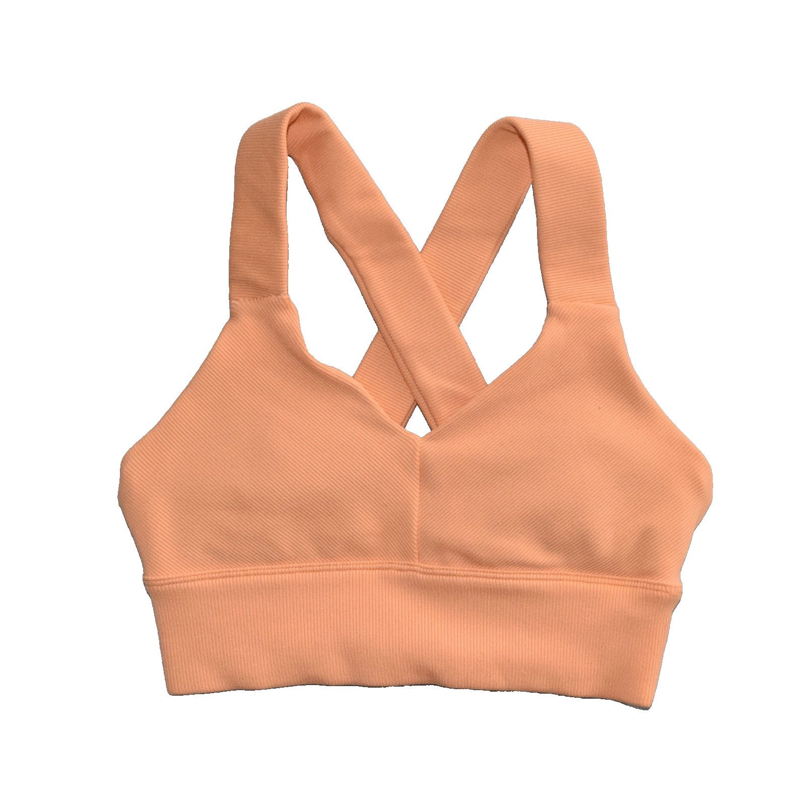 Alo ALO YOGA Orange Emulate Cross Back Sports Bra Size Size XS Size ONE SIZE - 3 Thumbnail