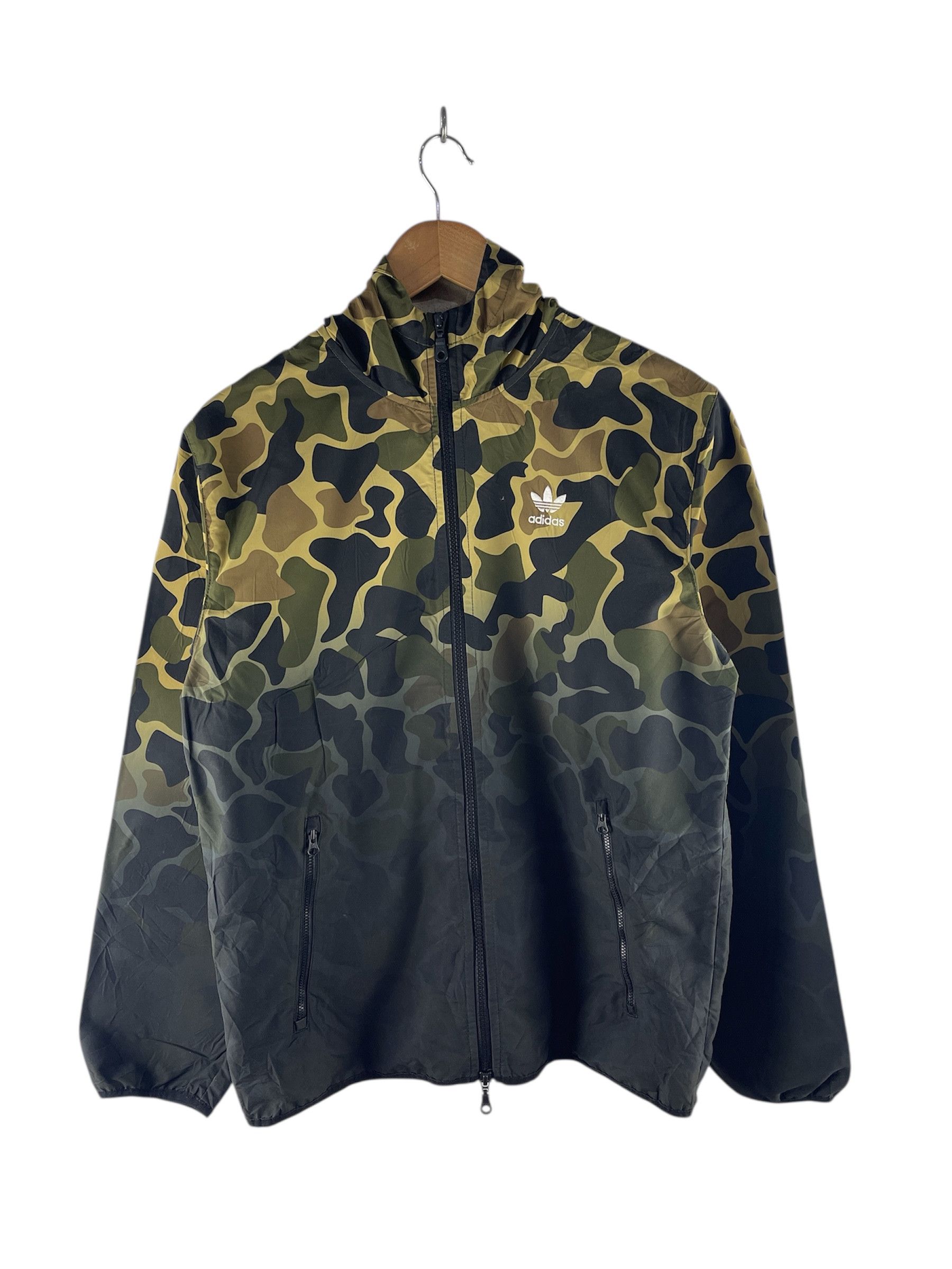 Adidas Adidas Camouflage Hooded Windbreaker Jacket Size US M / EU 48-50 / 2 - 1 Thumbnail