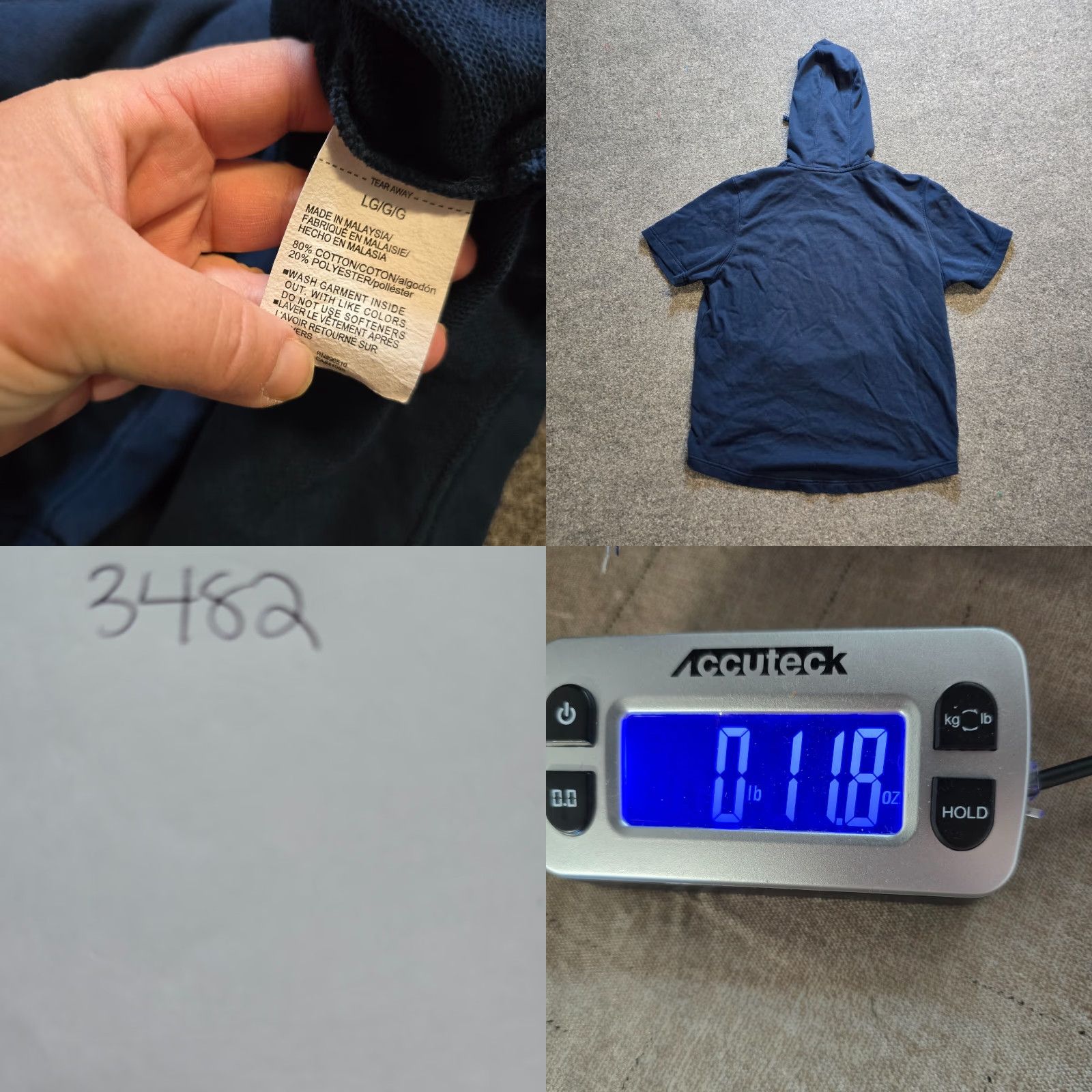 Under Armour Under Armour Sweatshirt Men M Blue Hooded Short Sleeve Athletic Casual Shirt Size US M / EU 48-50 / 2 - 8 Thumbnail