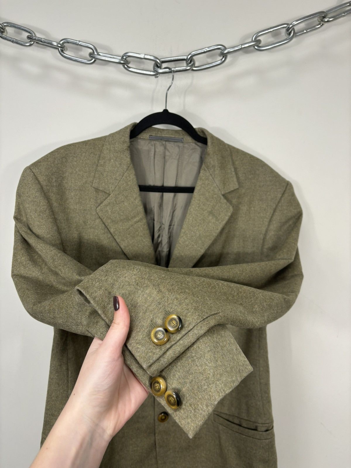 Versace Vintage Gianni Versace Classic Wool Cashmere Blazer Jacket Size 40R - 8 Thumbnail