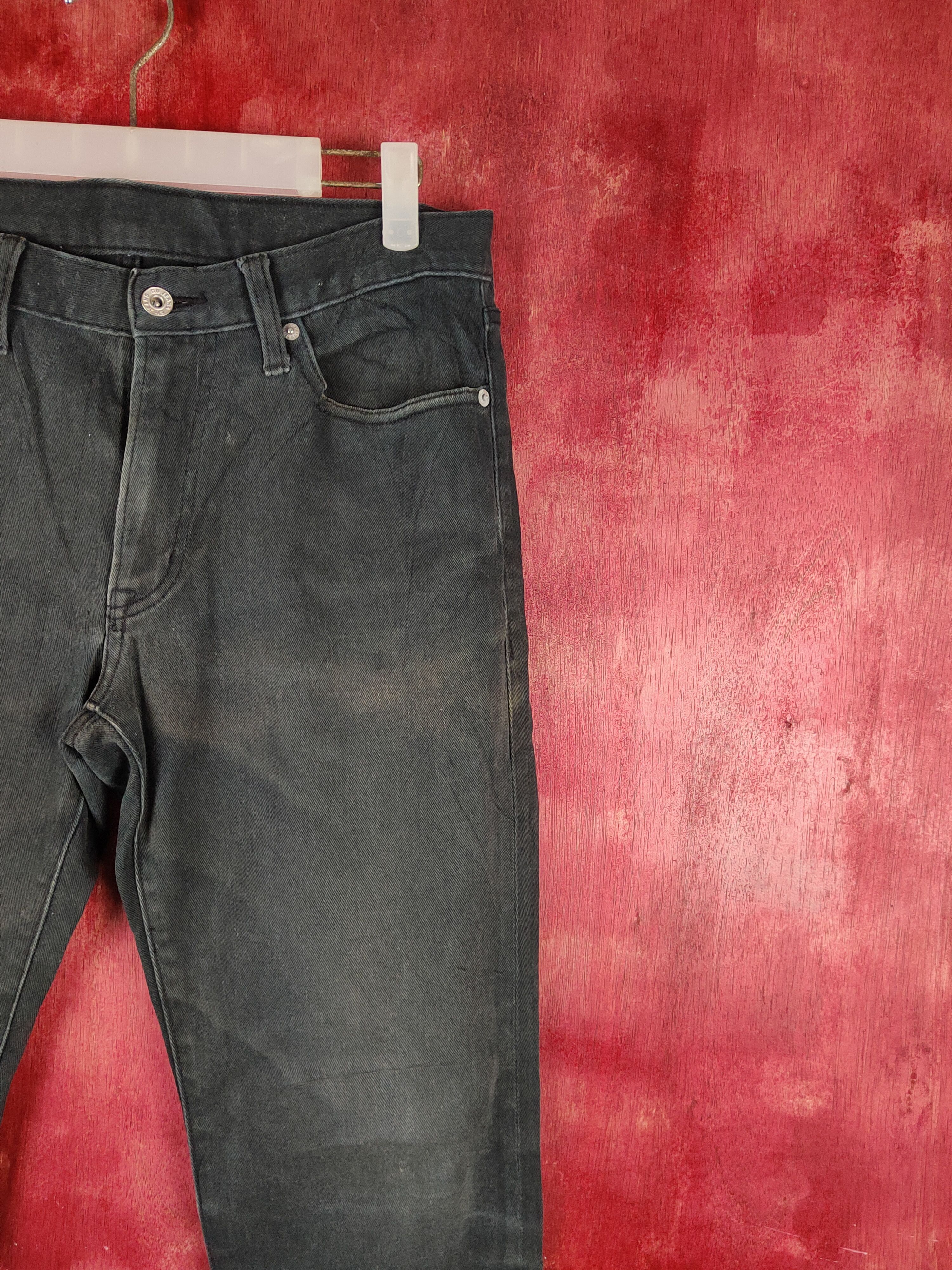 GU Gu Black Faded Distressed Ripped Skinny Jeans #S2316 Size US 30 / EU 46 - 5 Thumbnail