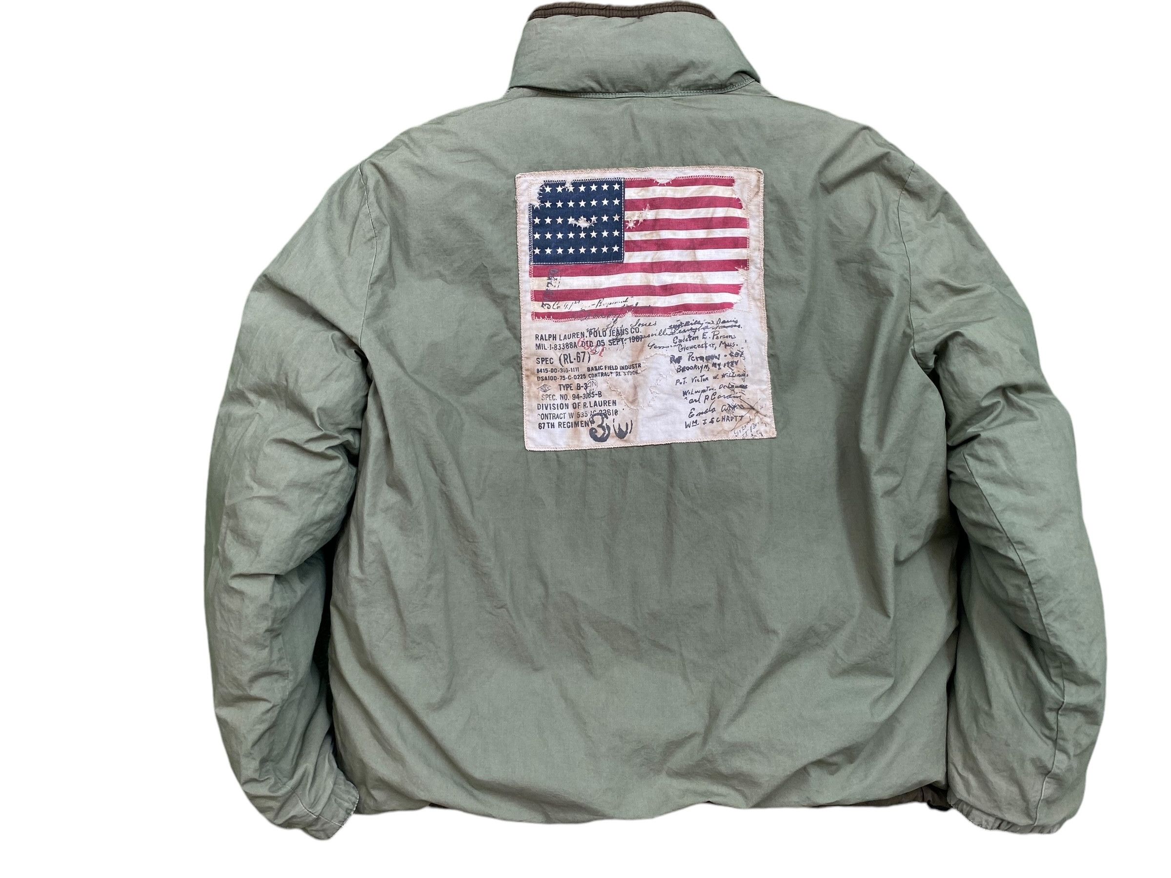 Polo Ralph Lauren Vintage Polo Jeans By RL Big Flag Reversible Puffer Jacket Size US XL / EU 56 / 4 - 2 Thumbnail