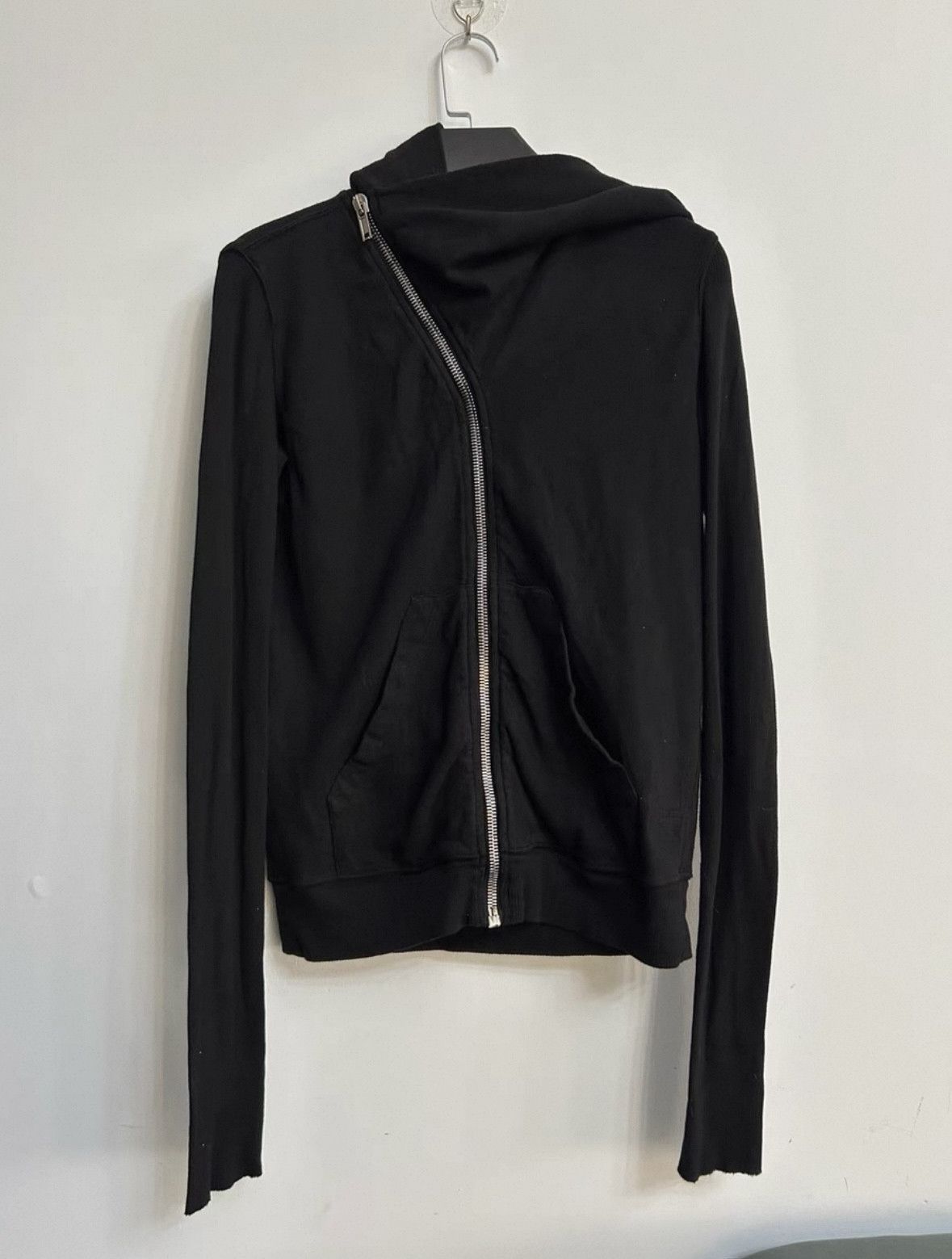 Rick Owens Rick Owens Gray Zip-Up Hooded Jacket Size S / US 4 / IT 40 - 1 Thumbnail