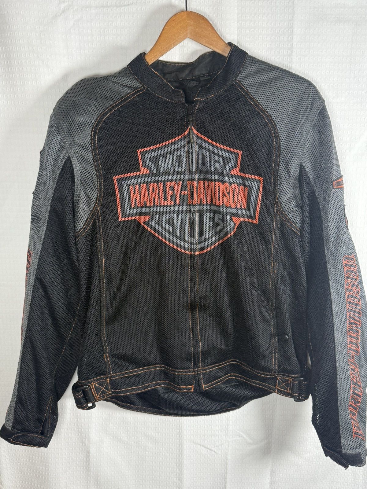 Other Harley Davidson Logo Mesh Rider Jacket size medium Black Size US M / EU 48-50 / 2 - 2 Thumbnail