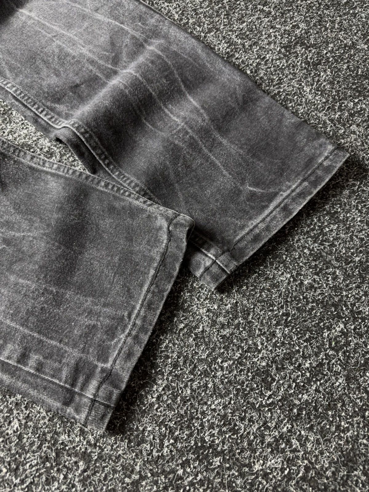 Lee Vintage 00s USA Lee Black Jeans Straight Fit Y2K Faded Size US 31 - 5 Thumbnail