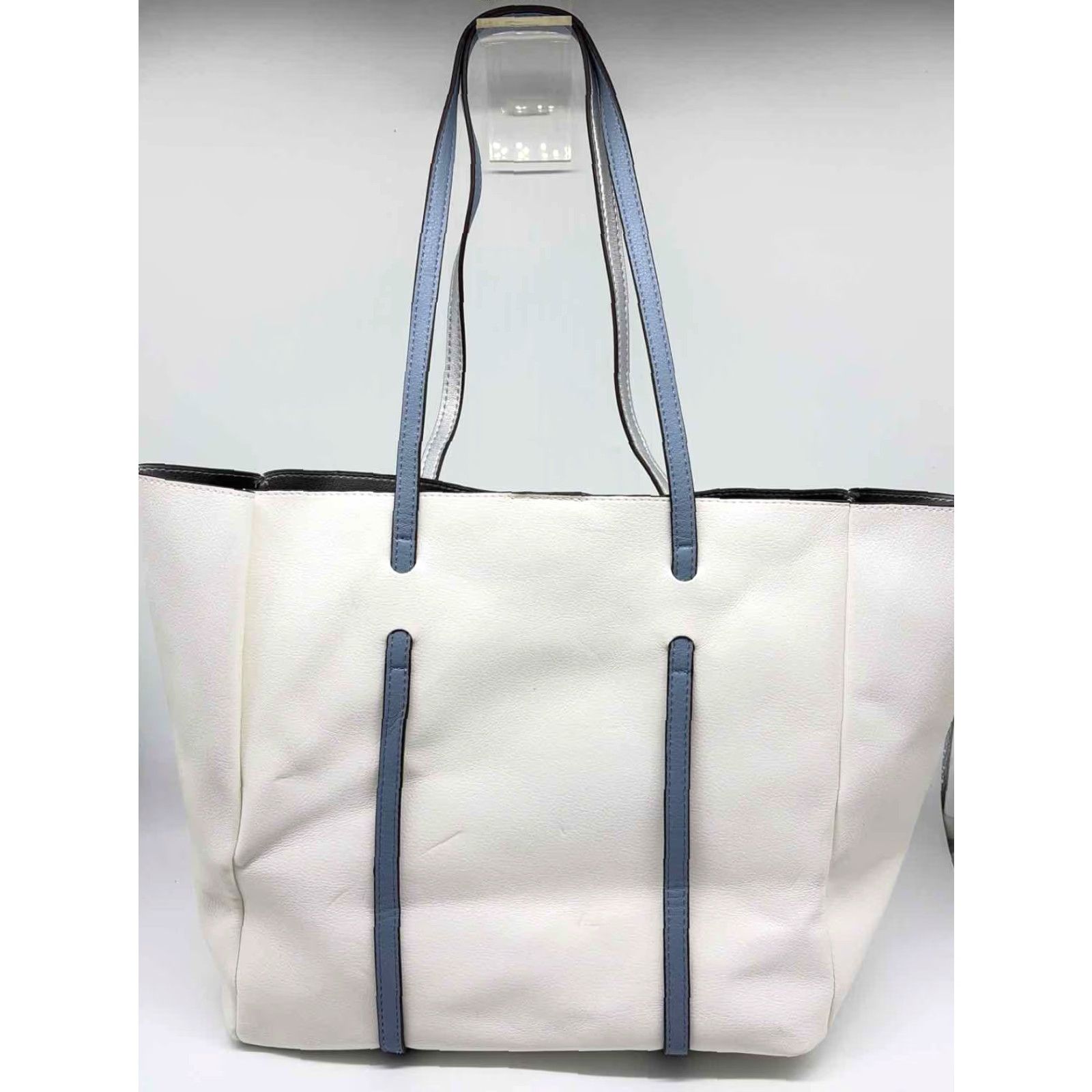 Vintage Pre-Owned Sondra Roberts White Tote Bag Size ONE SIZE - 7 Thumbnail