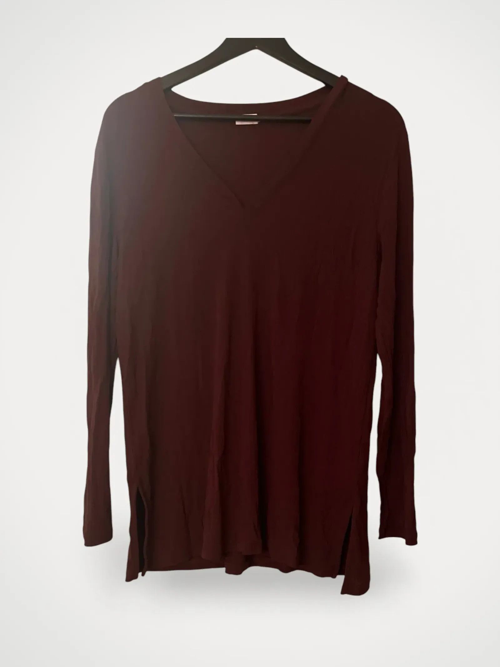 Filippa K Filippa K Deep V Jersey Blouse Top Size L / US 10 / IT 46 - 1 Thumbnail