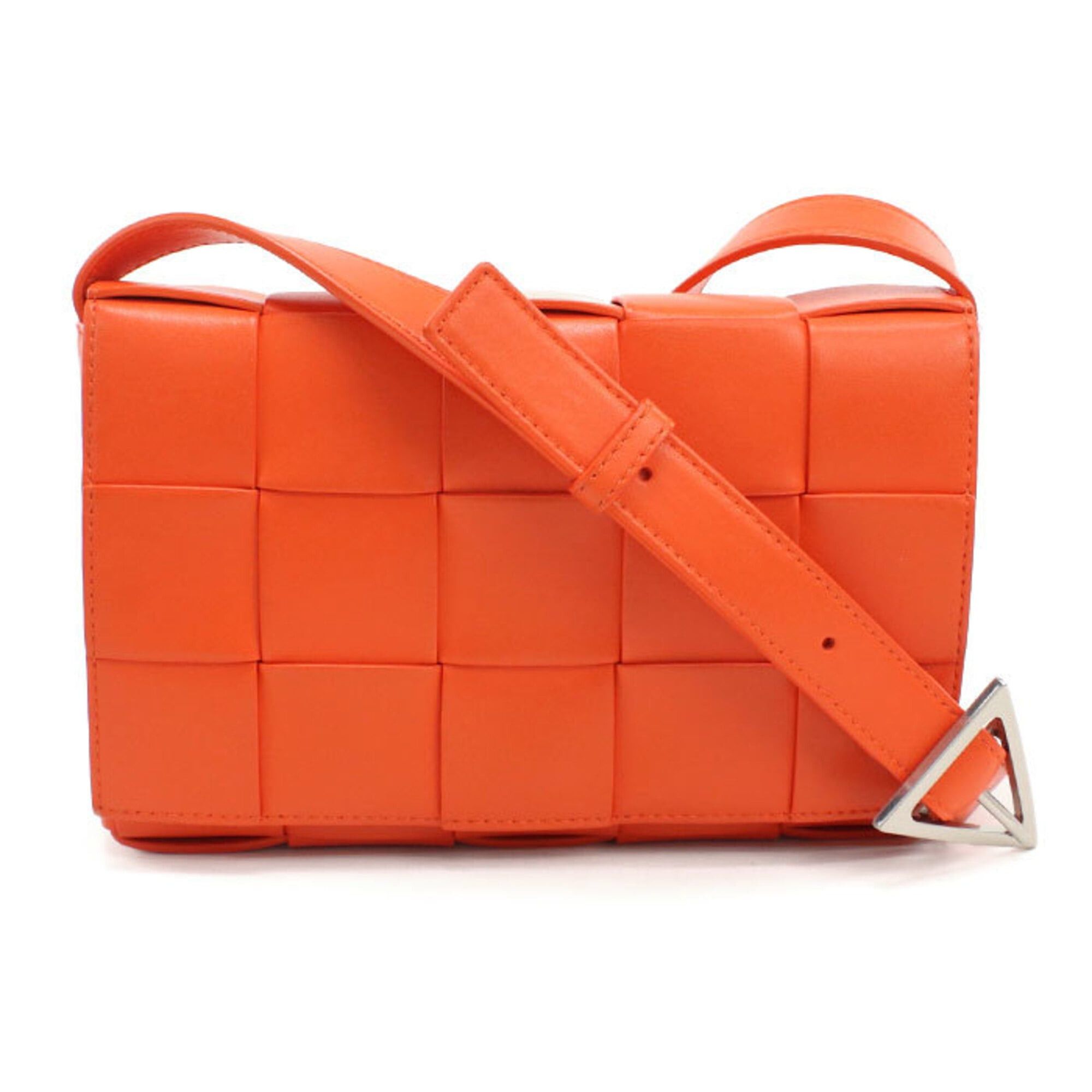 Bottega Veneta Bottega Veneta Crossbody Shoulder Bag 737950 Medium Cassette Orange Men's and Women's Size ONE SIZE - 1 Thumbnail