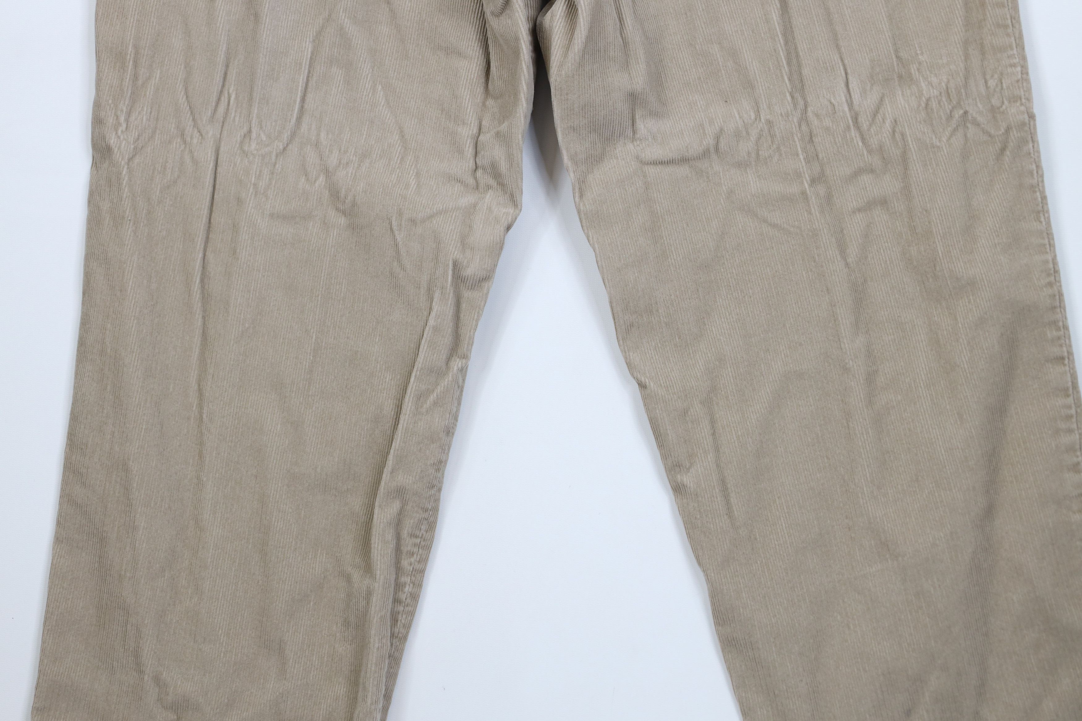 Lands' End Vintage 90s Lands End Pleated Wide Leg Corduroy Chino Pants Size US 34 / EU 50 - 10 Thumbnail