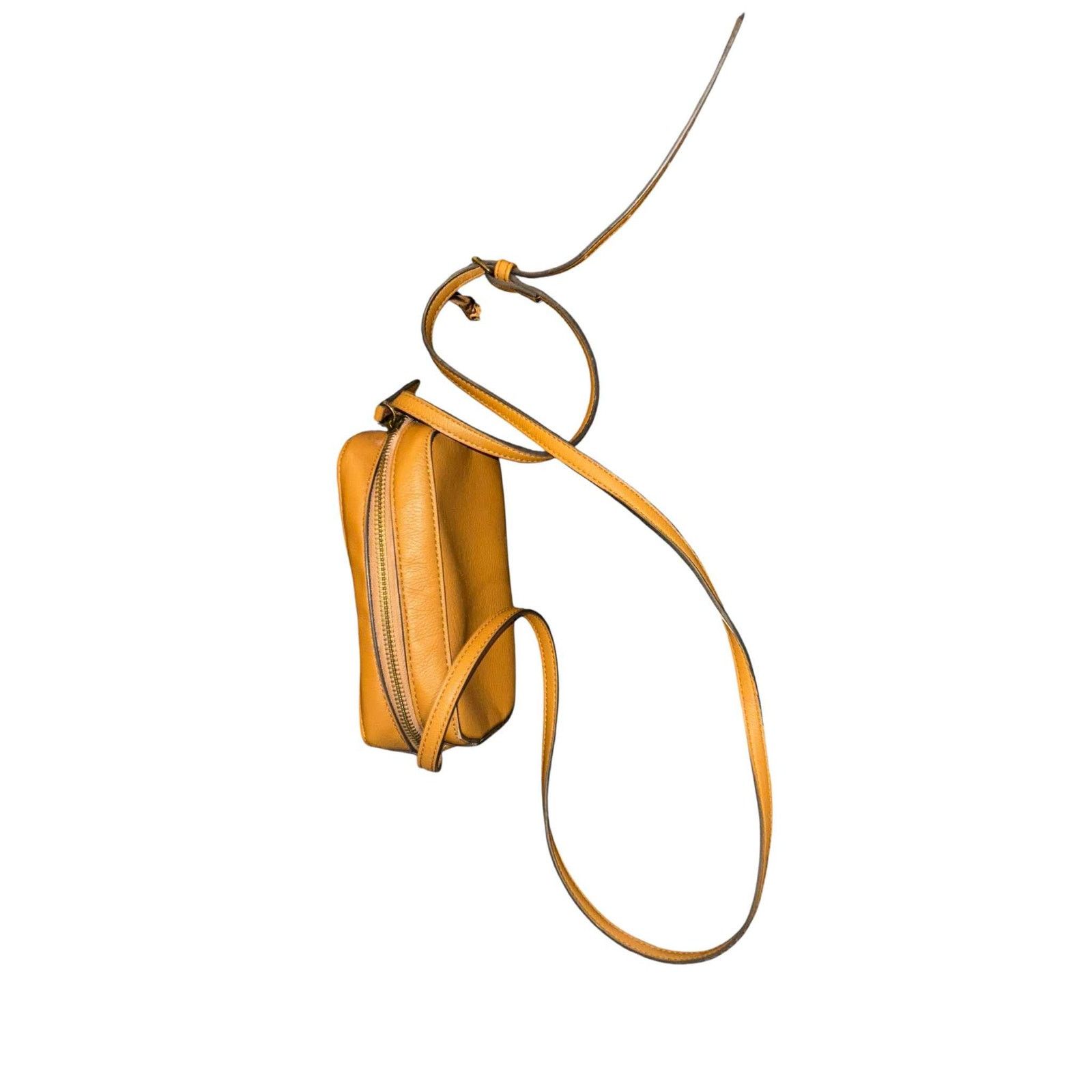 Other Mustard Yellow Crossbody Bag Small Faux Leather Purse Size ONE SIZE - 2 Thumbnail