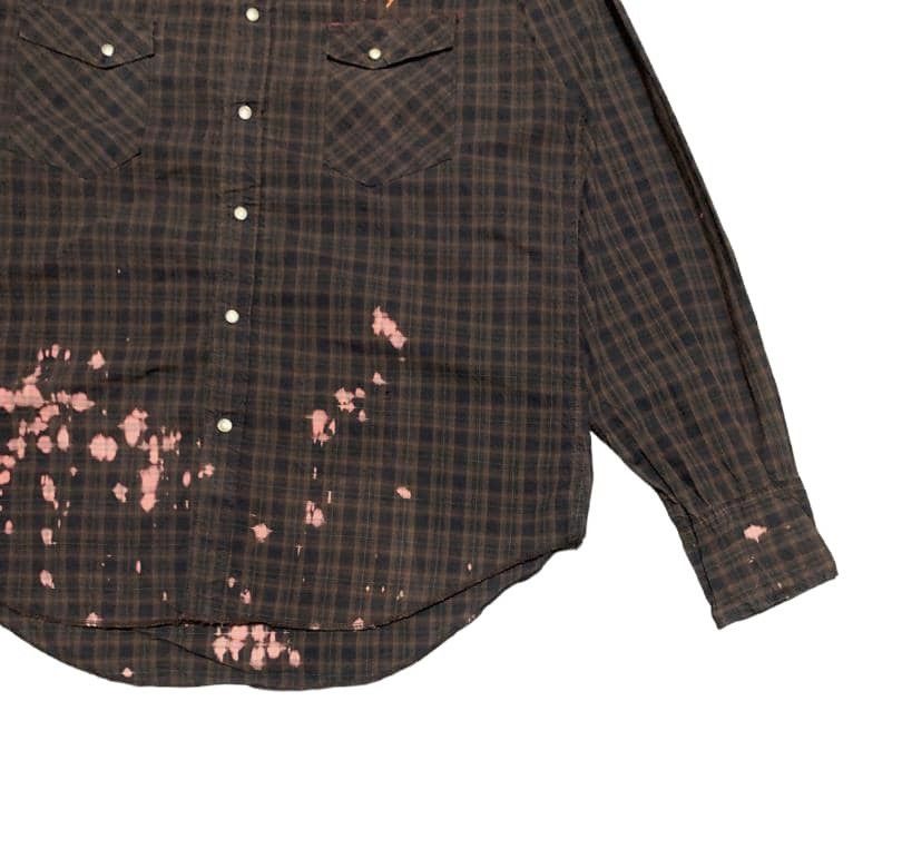 Japanese Brand Trashed Vintage Prps Western Flannel Shirt Size US XL / EU 56 / 4 - 3 Thumbnail