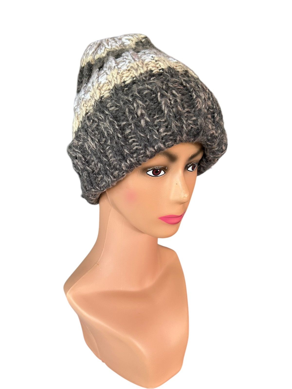 Japanese Brand × Kapital × Vintage Amina Crochet Knitted Beanie Hats Size ONE SIZE - 3 Thumbnail