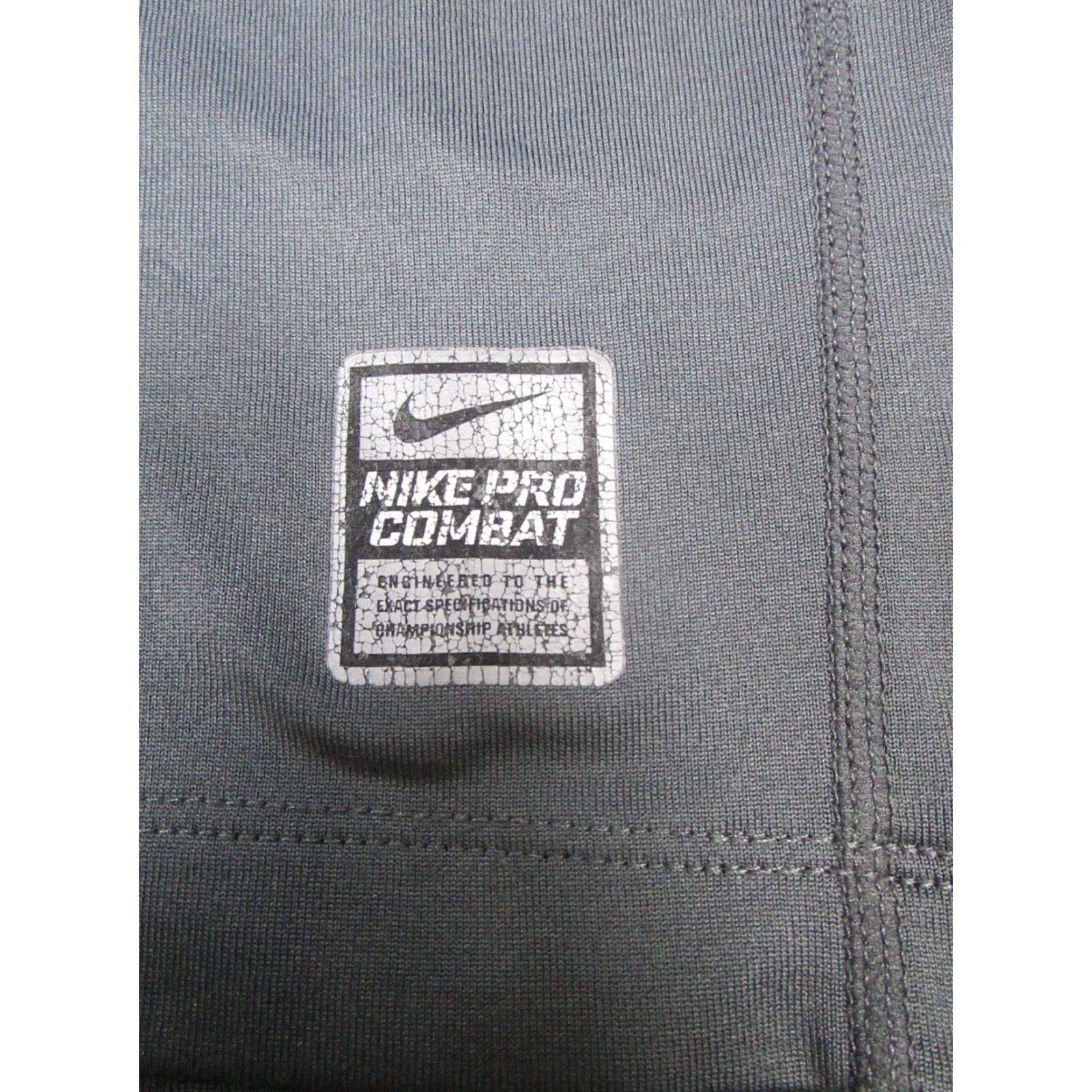 Nike Nike Pro Combat Shirt Men Large Gray Pullover Mock Neck Dri-Fit Cross Training Gym Running Mens Size US L / EU 52-54 / 3 - 3 Thumbnail