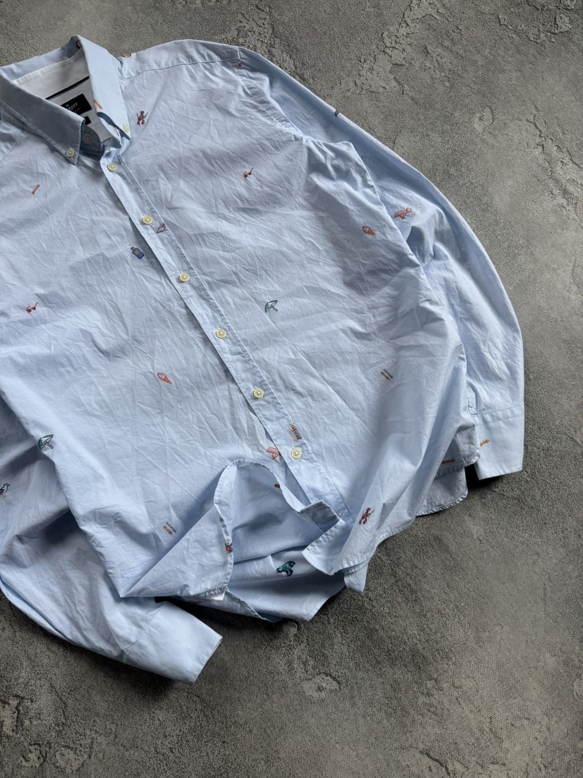 Hackett Hackett London M all printed sailor theme shirt button up Size US M / EU 48-50 / 2 - 3 Thumbnail