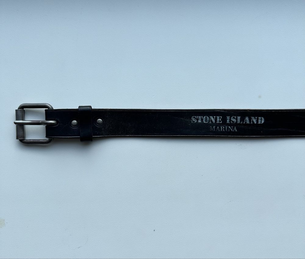 Stone Island Stone Island Marina Vintage Leather Belt Size 30 - 3 Thumbnail