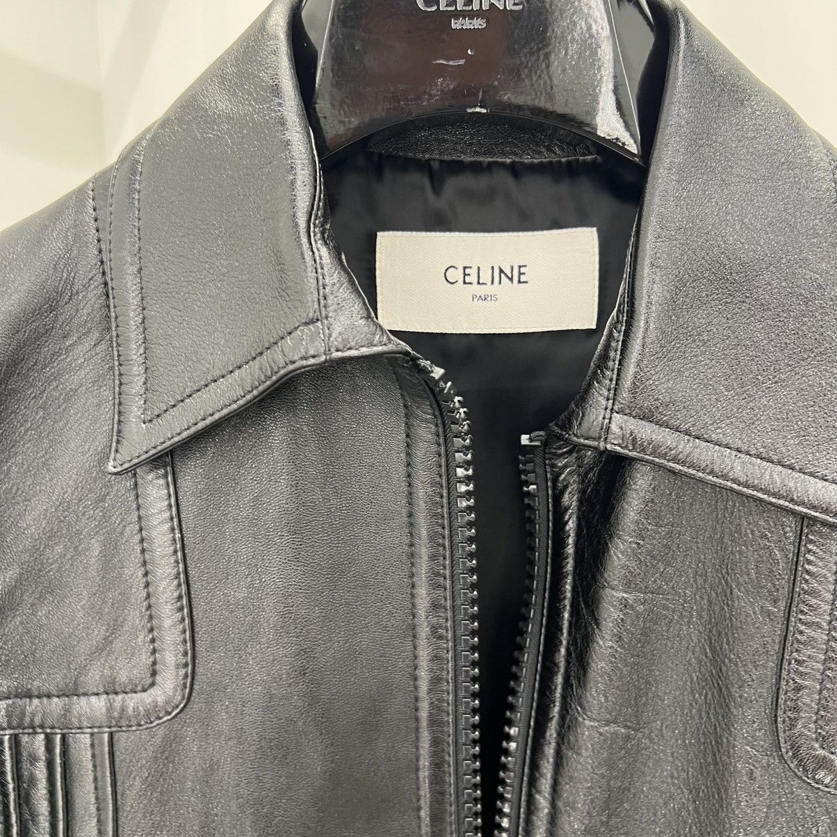 Celine Celine Leather Jacket in Small Size US S / EU 44-46 / 1 - 6 Thumbnail