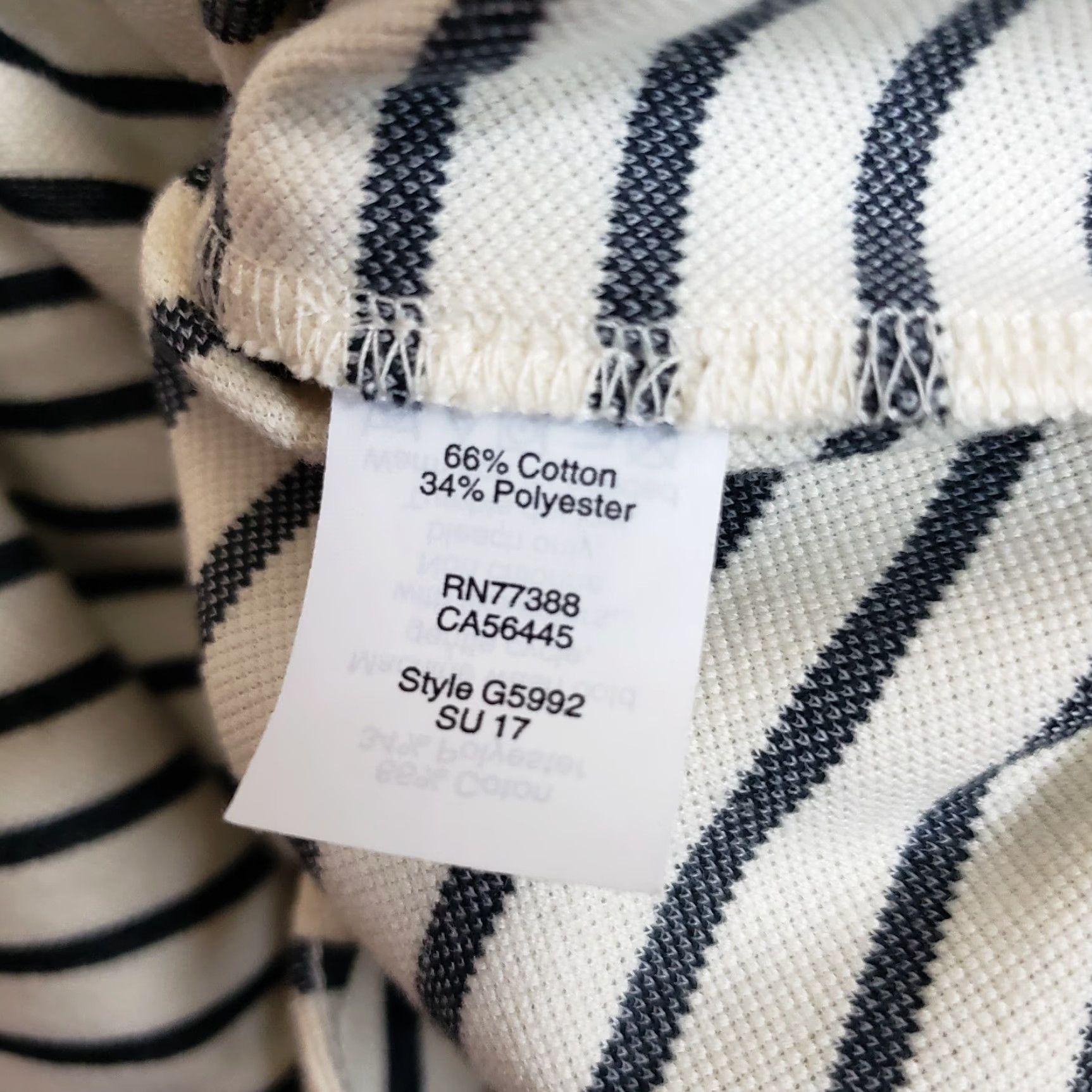 Madewell Madewell Blouse Womens Short Sleeve Off the Shoulder Top L Black Stripe Multicolor Size L / US 10 / IT 46 - 5 Thumbnail