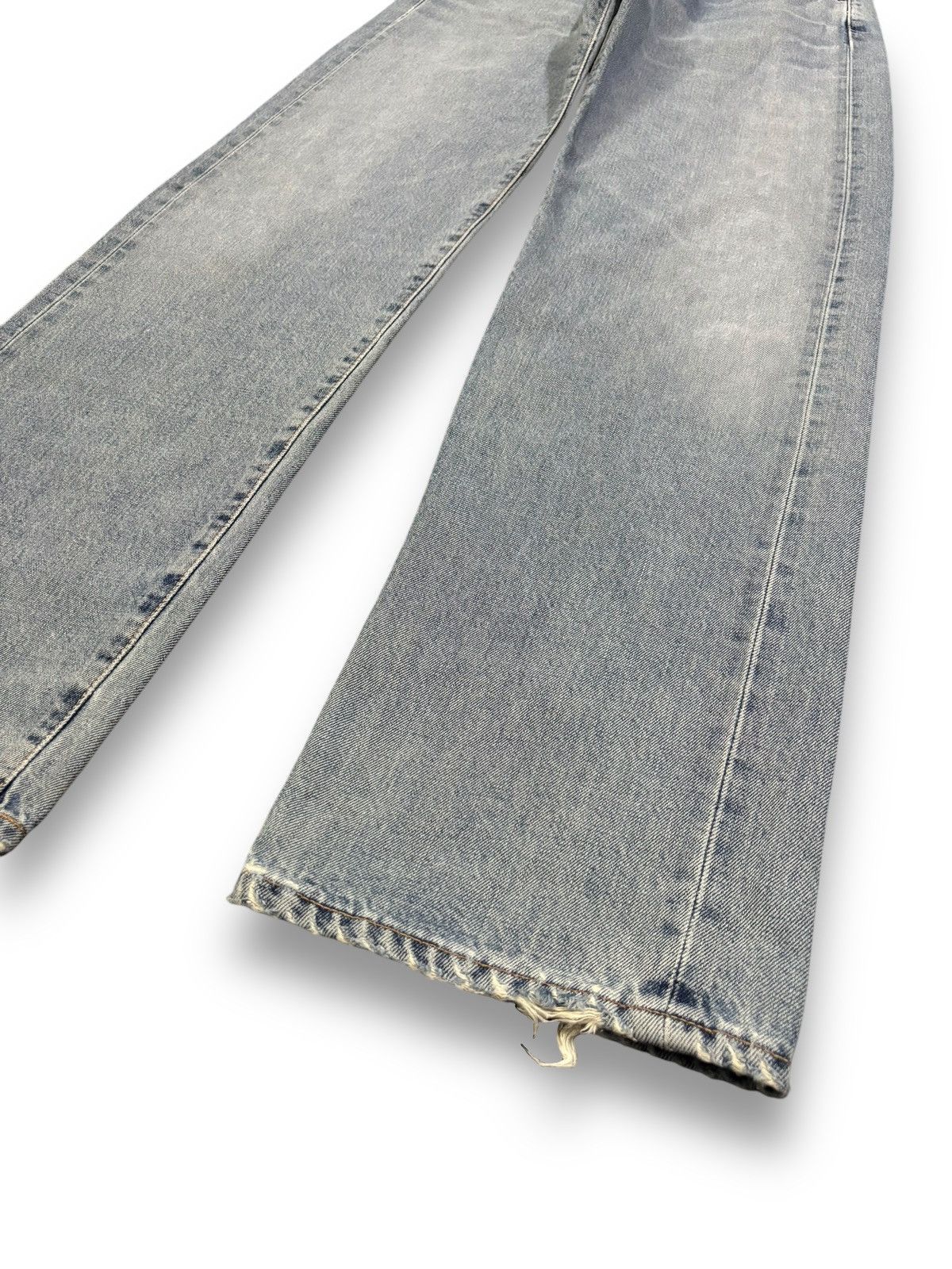 Edwin Vintage Edwin 505X Selvedge Blue Washed Straight Leg Jeans Size US 30 / EU 46 - 11 Thumbnail