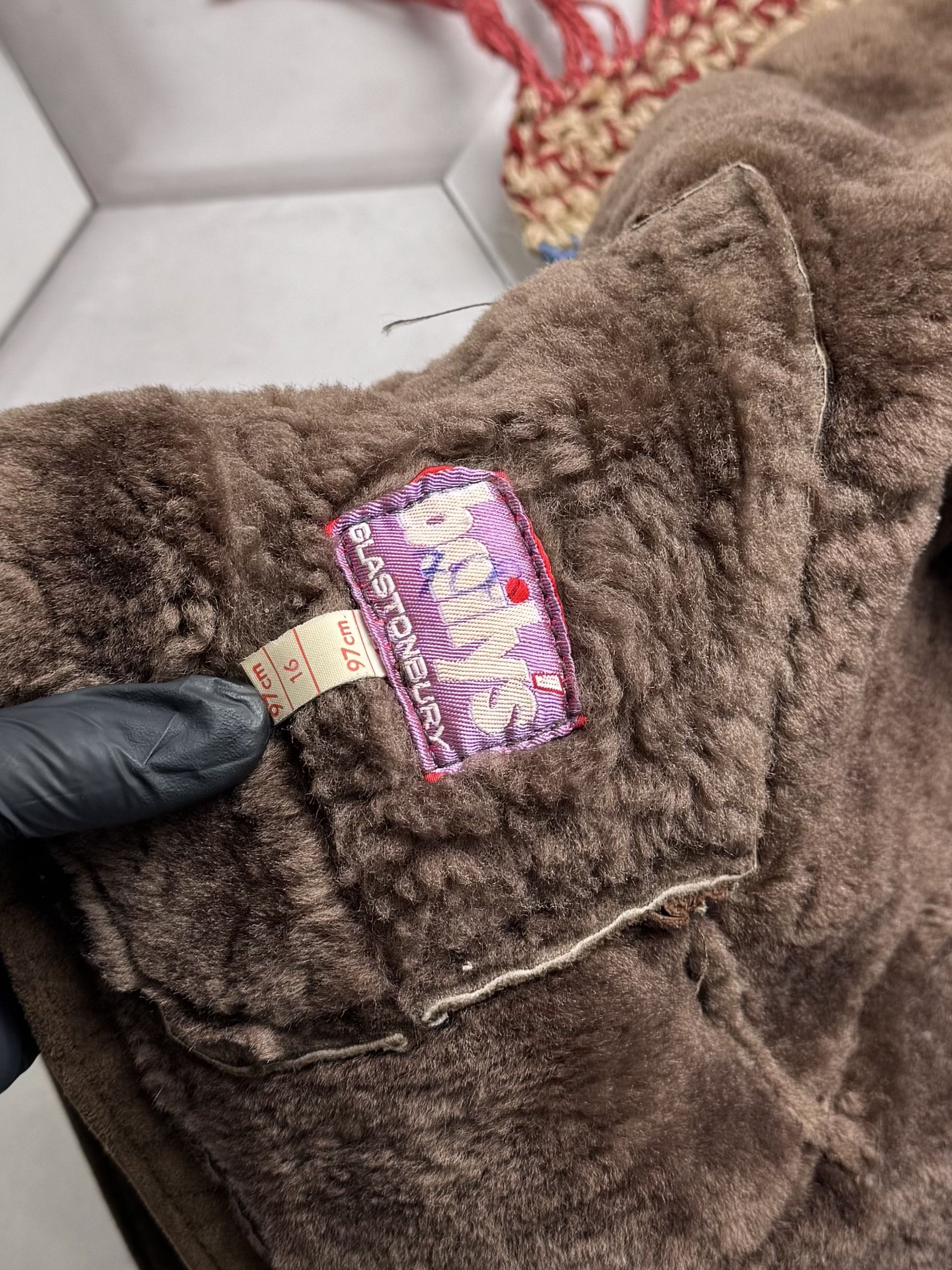 Vintage Vintage Real Sheepskin Coat (E4) Size L / US 10 / IT 46 - 6 Thumbnail