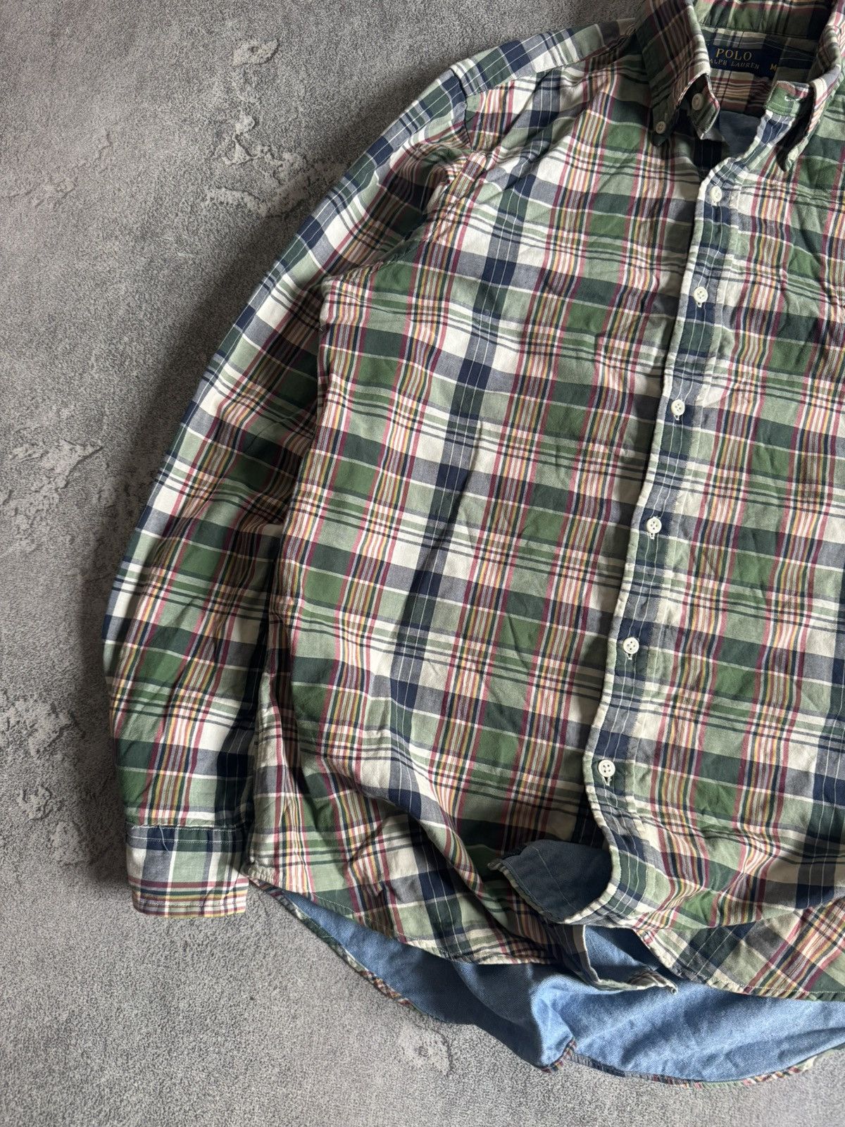 Polo Ralph Lauren Polo Ralph Lauren M chekered button up flannel over shirt Size US M / EU 48-50 / 2 - 3 Thumbnail