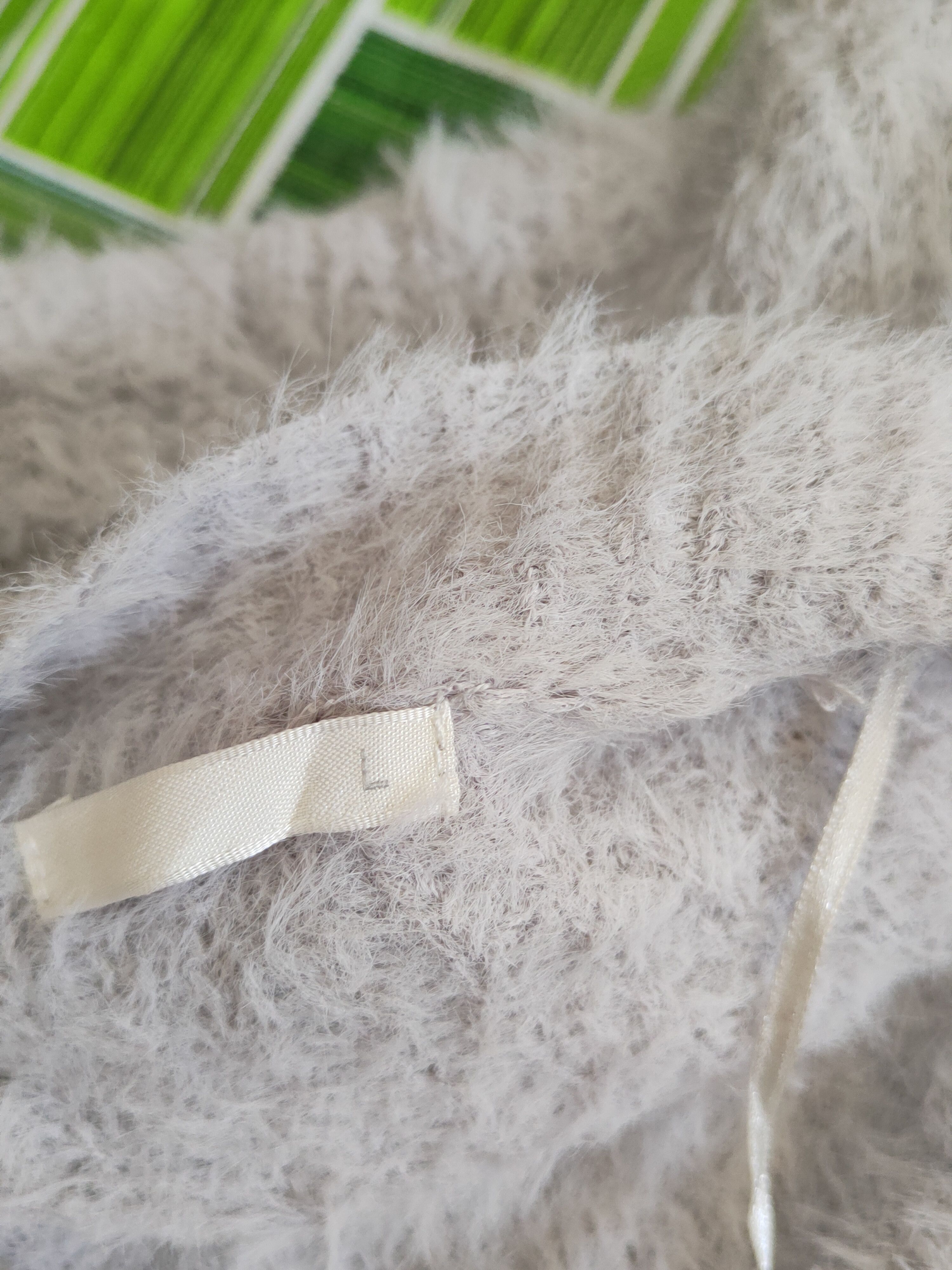 GU × Japanese Brand GU Gray Shag Shaggy Fur Mohair Knitwear Cardigan #S2037 Size L / US 10 / IT 46 - 11 Thumbnail