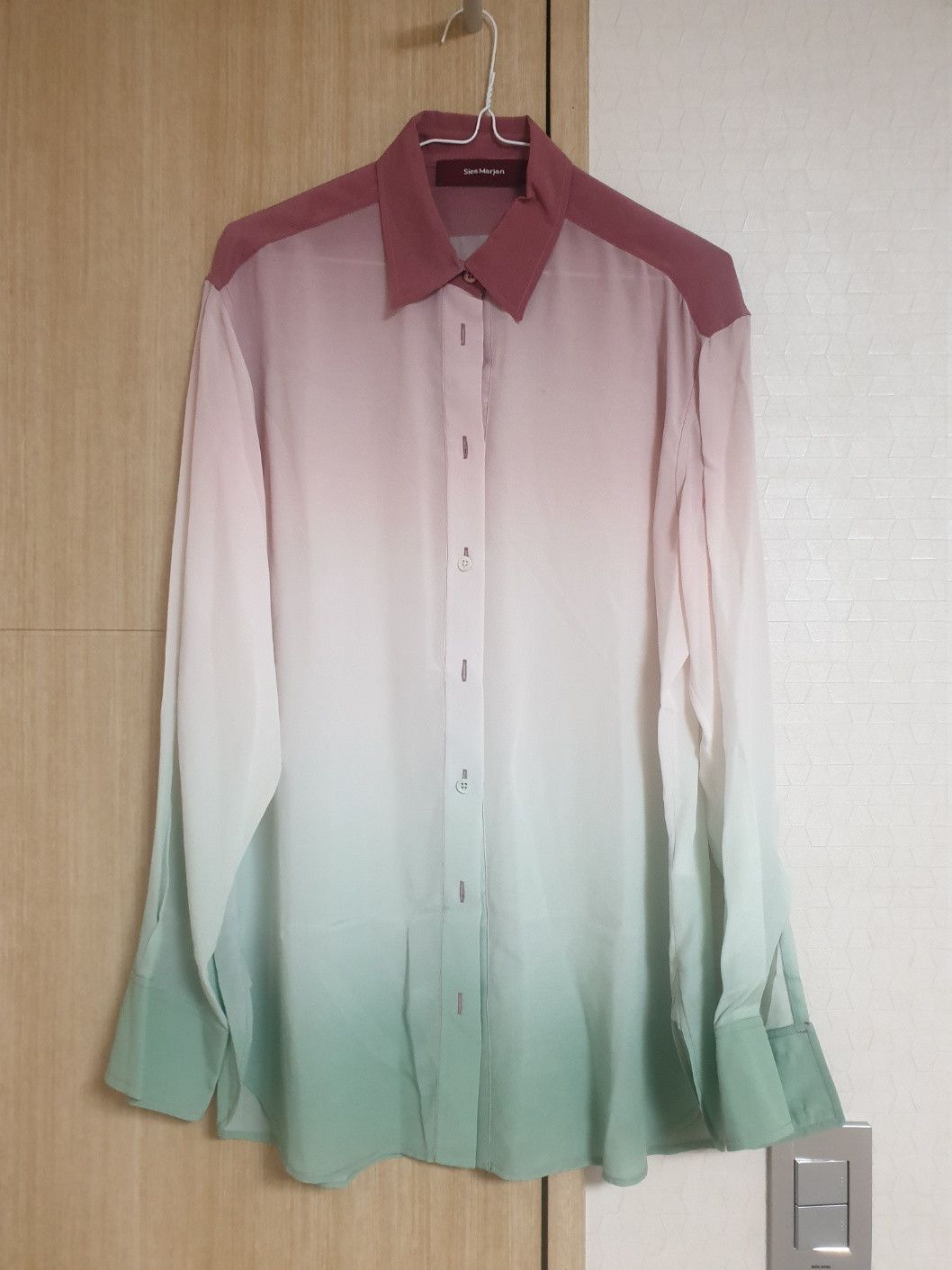 image of Sies Marjan Gradient Shirt in Green, Women's (Size Small)