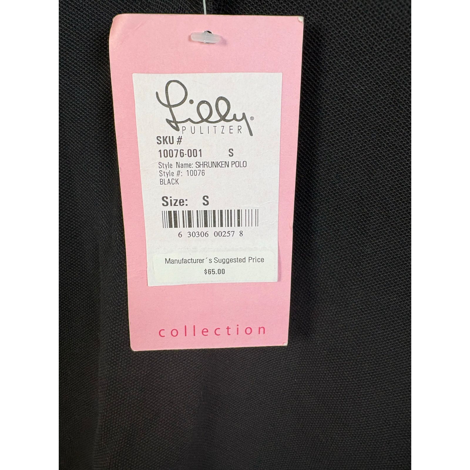 Lilly Pulitzer 1045 NWT SZ S Lilly Pulitzer Women's Polo Golf black Shirt Size S / US 4 / IT 40 - 4 Thumbnail