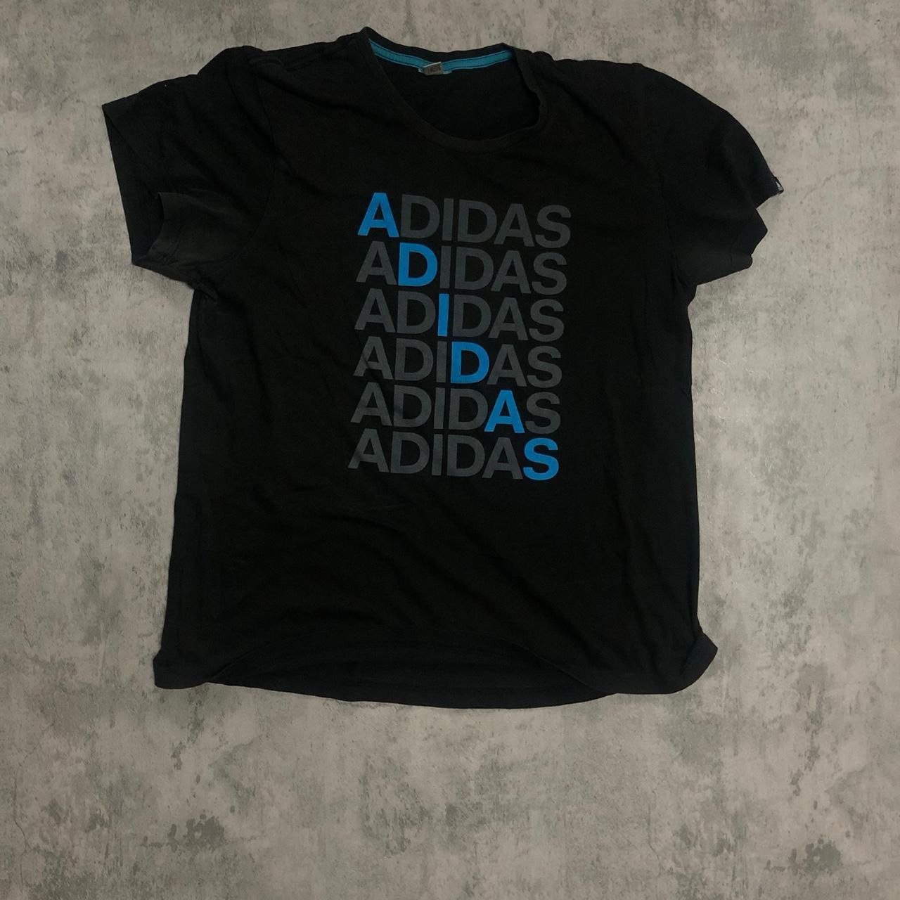 Adidas Black Adidas cotton T-shirt #AdidasTee Size US S / EU 44-46 / 1 - 1 Thumbnail