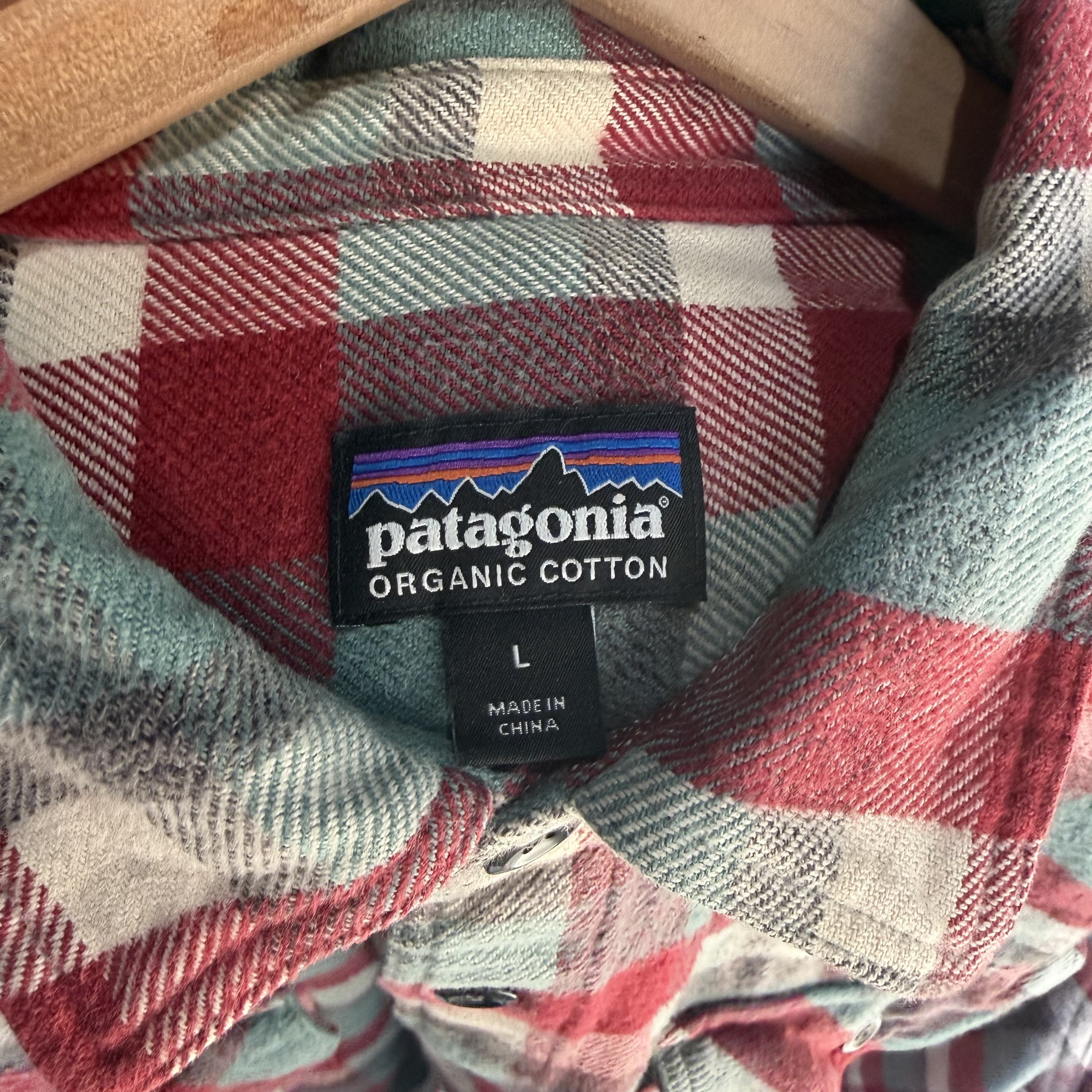 Patagonia PATAGONIA Fjord Organic Cotton Flannel Plaid Shirt Mens Sz L Size US L / EU 52-54 / 3 - 9 Thumbnail