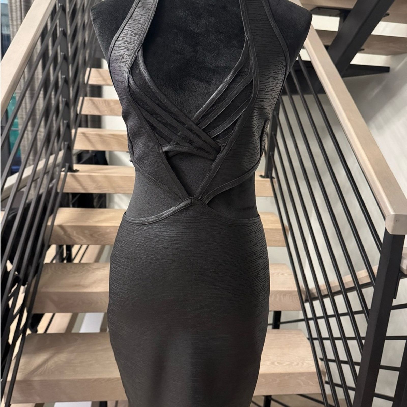 Other Elegant Black Halter Leather Like Dress size S Size S / US 4 / IT 40 - 9 Thumbnail