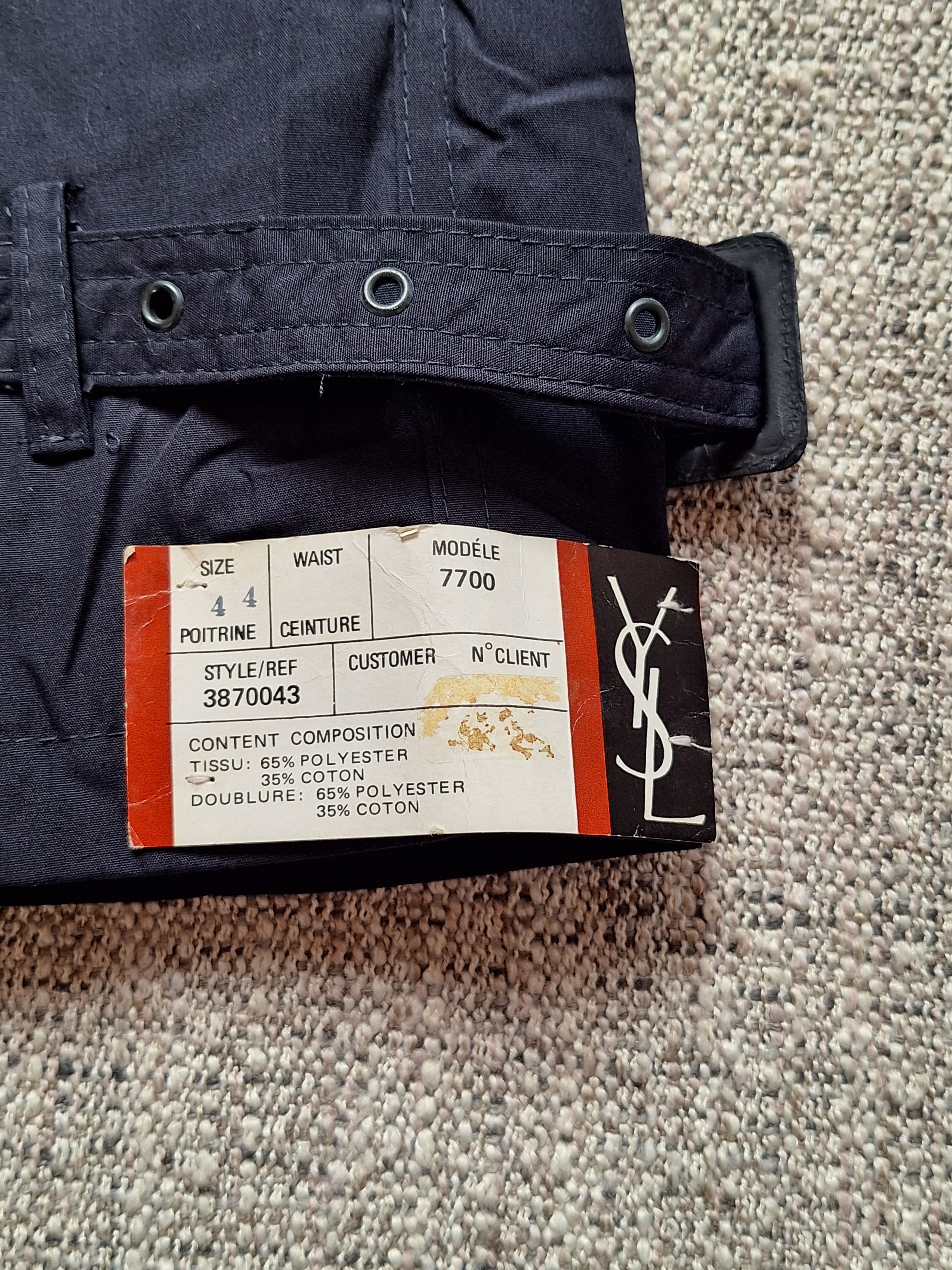 Yves Saint Laurent Yves Saint Laurent / Navy Trench Coat Size US S / EU 44-46 / 1 - 2 Thumbnail