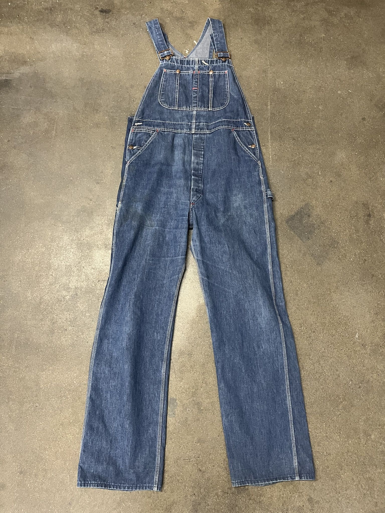 Carhartt × Vintage Vintage 1990s Big Mac Denim Overalls Size 39 Size US 39 - 1 Thumbnail