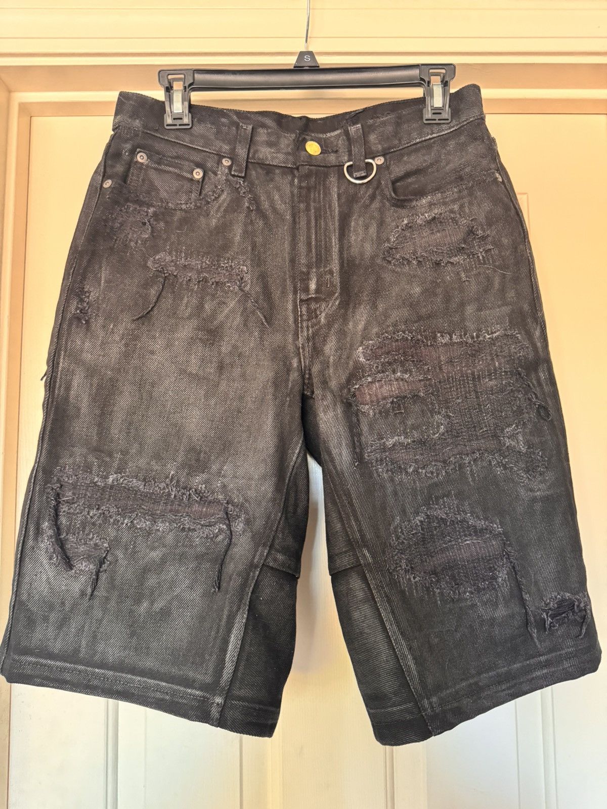 Baggy Black Jorts | Grailed