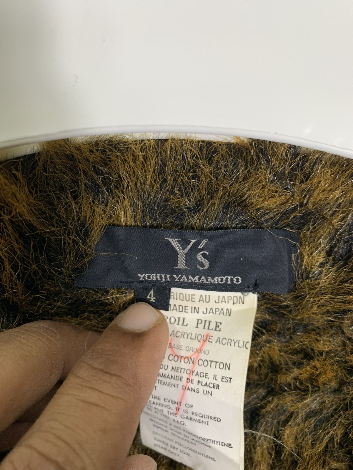 Yohji Yamamoto Vintage 1990’s Y’s By Yohji Yamamoto faux fur jacket Size M / US 6-8 / IT 42-44 - 5 Thumbnail