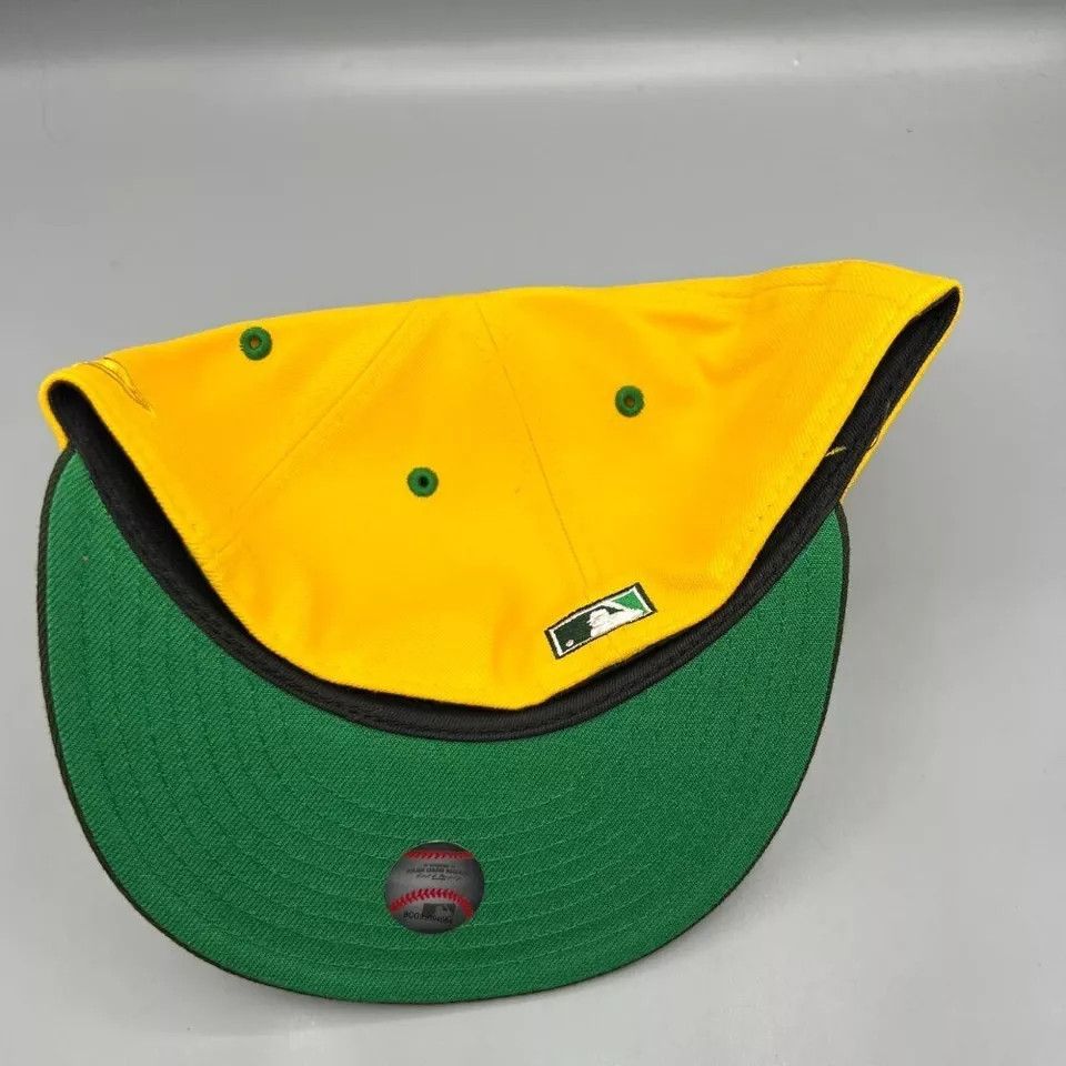 New Era Chicago Cubs Hat Men 7 5/8 Yellow 59Fifty New Era Fitted Cap Size ONE SIZE - 7 Thumbnail