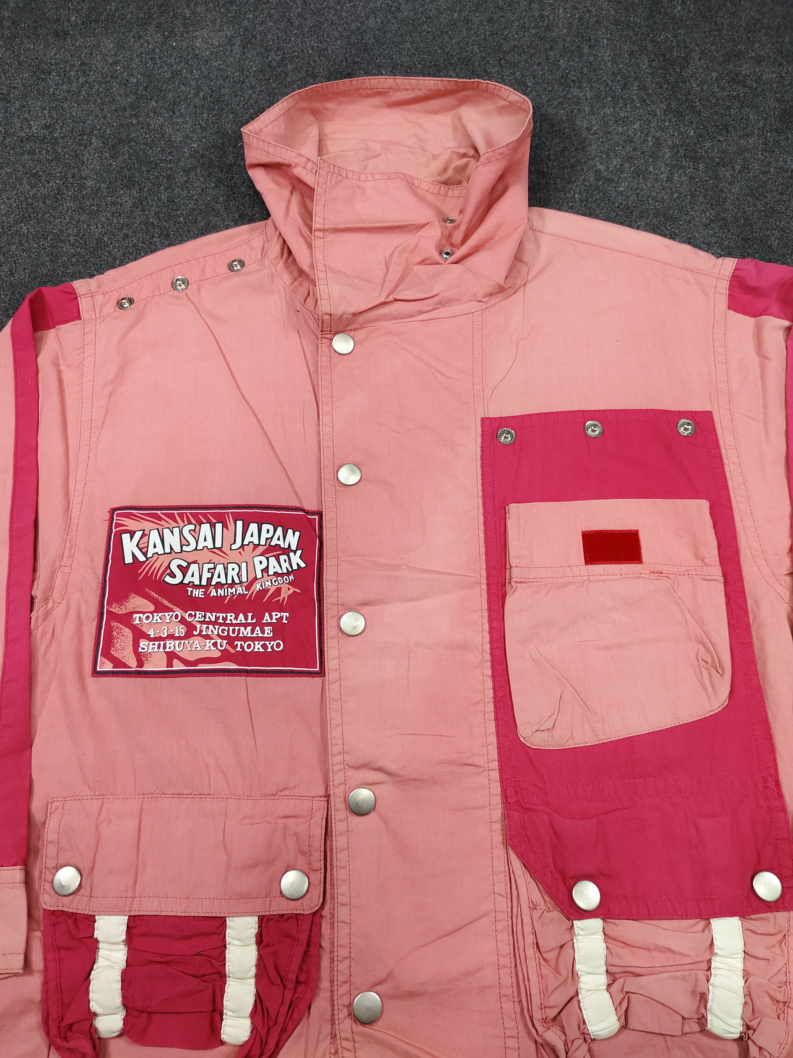 Kansai Yamamoto 80s Kansai Archived "Safari Park Tokyo" Panel Utility Jacket Size US M / EU 48-50 / 2 - 2 Thumbnail