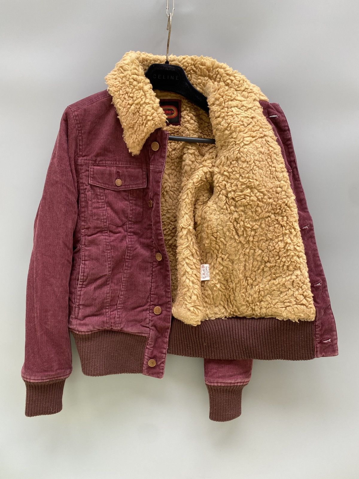 Hysteric Glamour 1980s Hysteric Glamour- Embroidered Corduroy Sherpa Jacket Size US XS / EU 42 / 0 - 14 Thumbnail