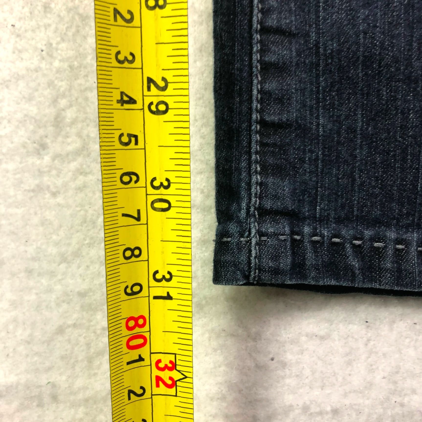 Denime Daisy Fuentes Mid Rise Bootcut Jeans Womens Size 12 Blue Denim Dark Wash Regular Inseam 31 in Size 34" / US 12 / IT 48 - 5 Thumbnail