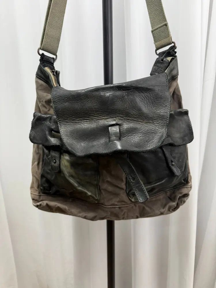 Yohji Yamamoto Vintage Yohji Yamamoto Leather Joint Shoulder Bag-2507 Size ONE SIZE - 7 Thumbnail