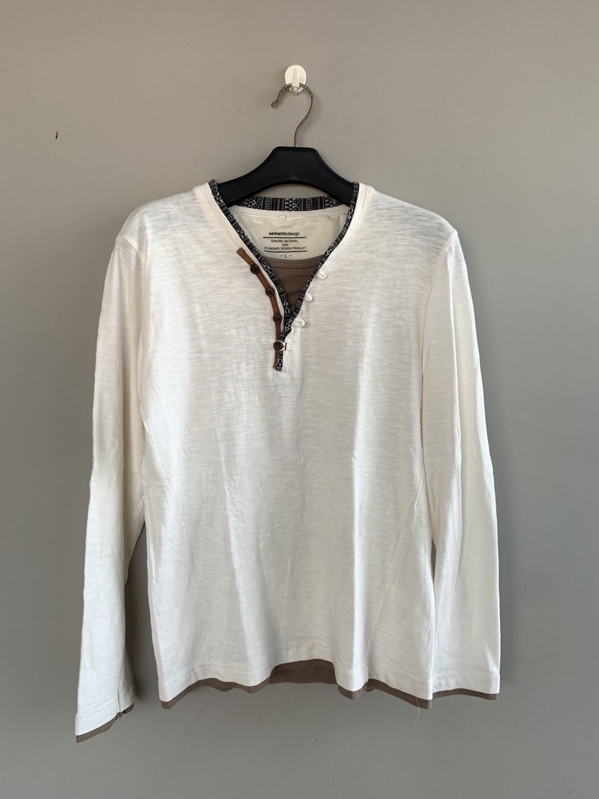 If Six Was Nine × Japanese Brand × semanticdesign SEMANTIC DESIGN LONG SLEEVE Size US M / EU 48-50 / 2 - 1 Thumbnail