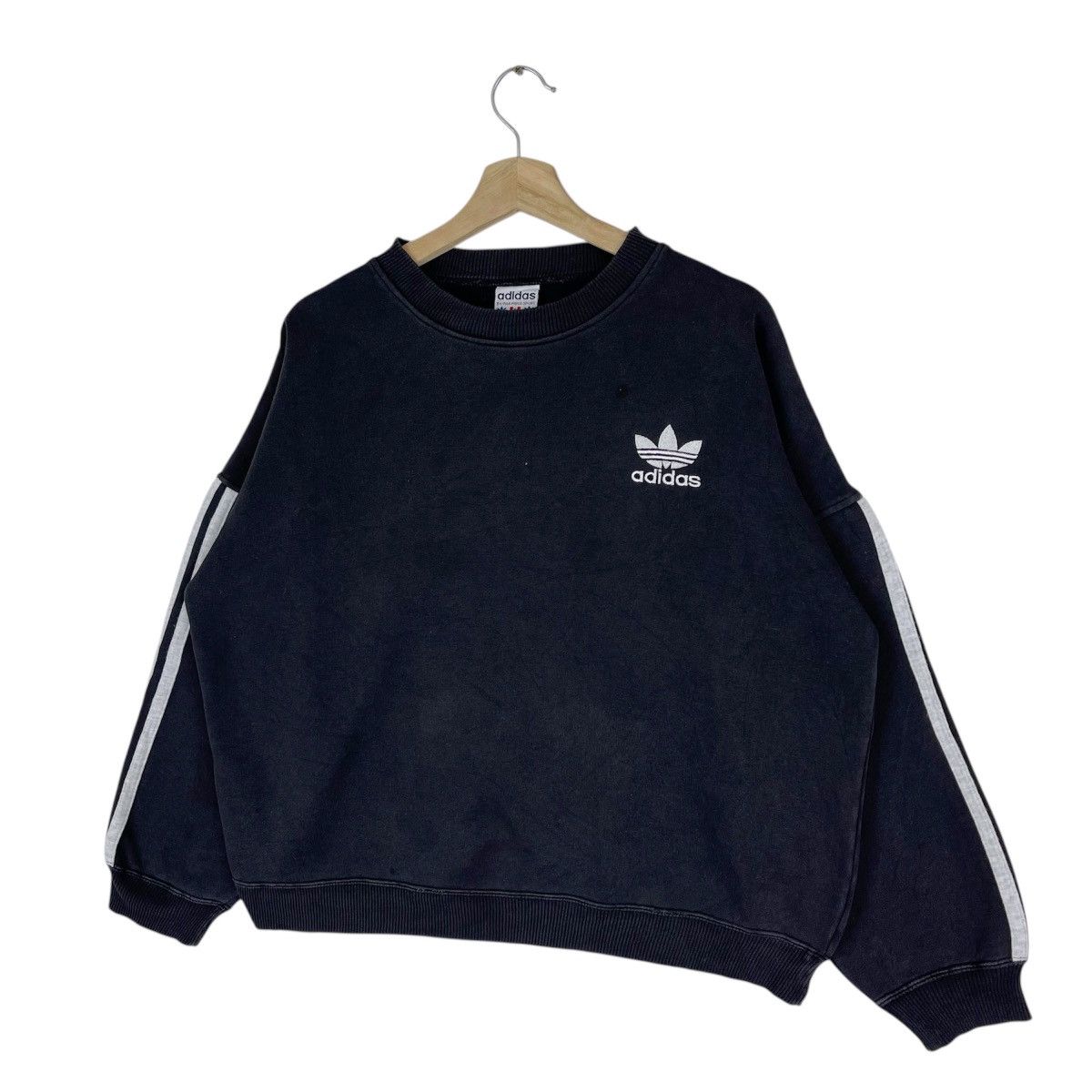 Adidas × Vintage 90’s Adidas Crewneck Size US L / EU 52-54 / 3 - 4 Thumbnail
