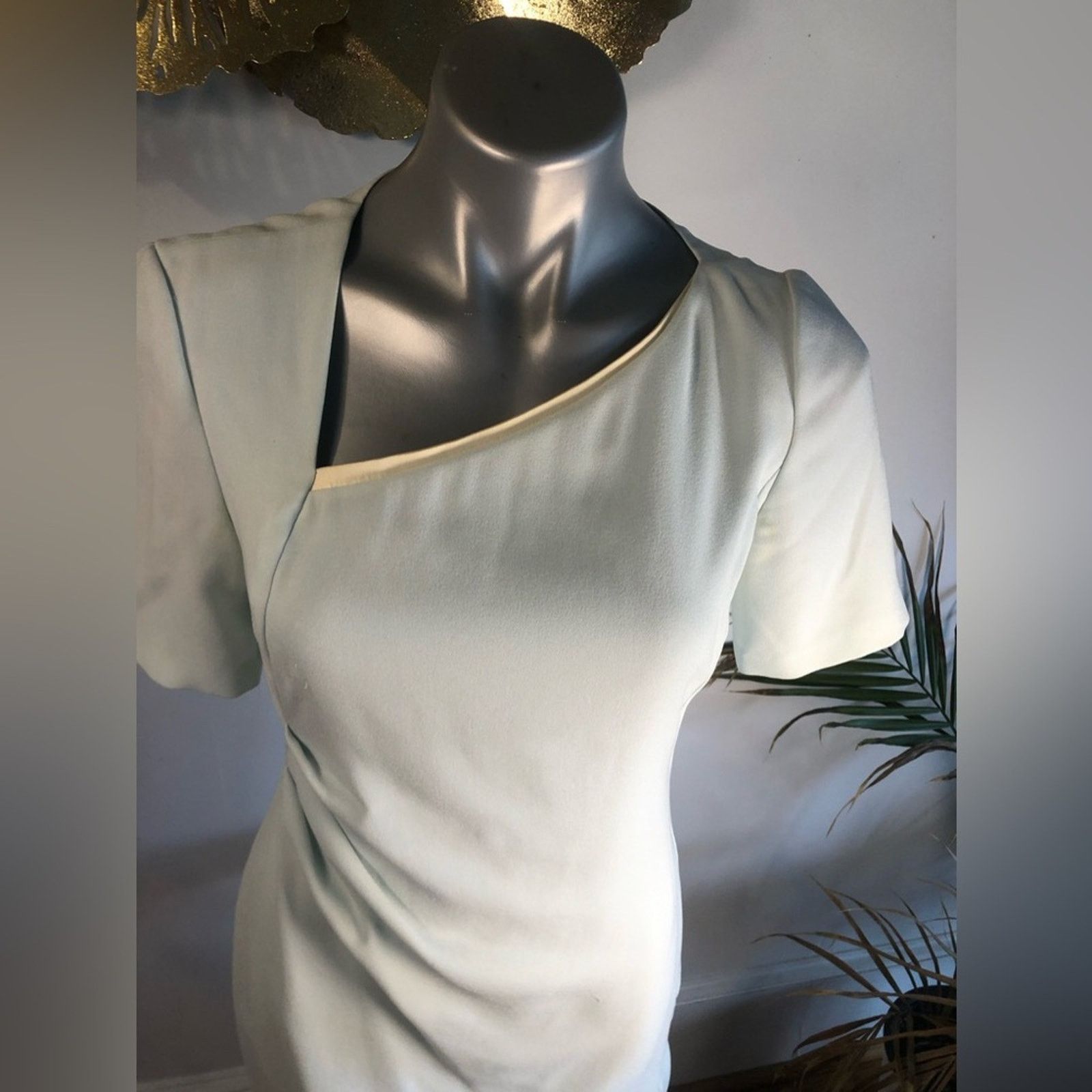 Elie Tahari Dress Elli Tahari blue green asymetrical front cut Size S / US 4 / IT 40 - 3 Thumbnail