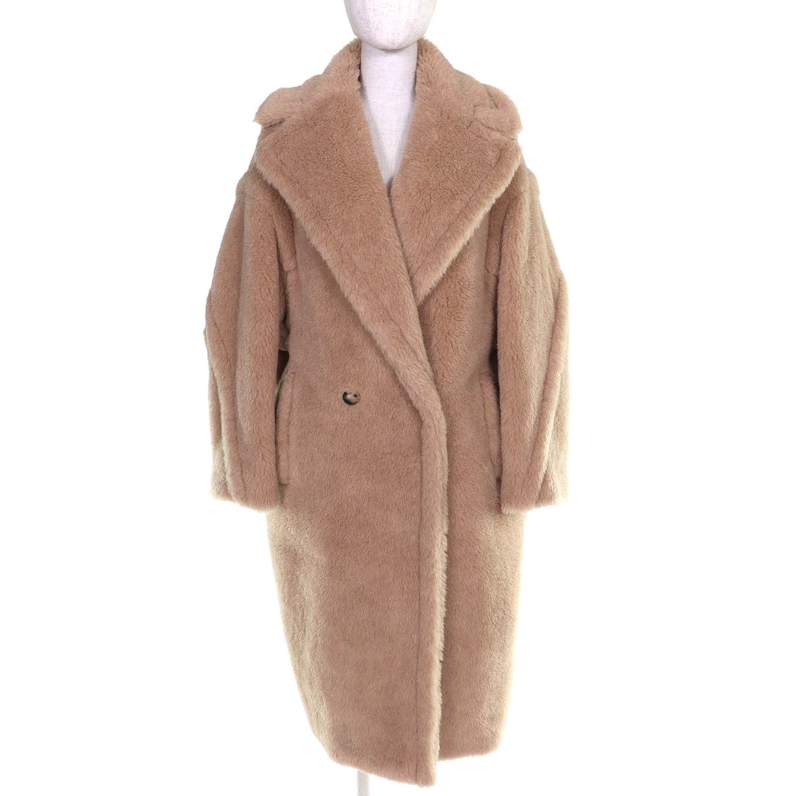 Max Mara Max Mara Max Mara Teddy Bear Alpaca Coat Textile Outerwear 60417-1581 DUTY FREE for USA Size ONE SIZE - 1 Thumbnail