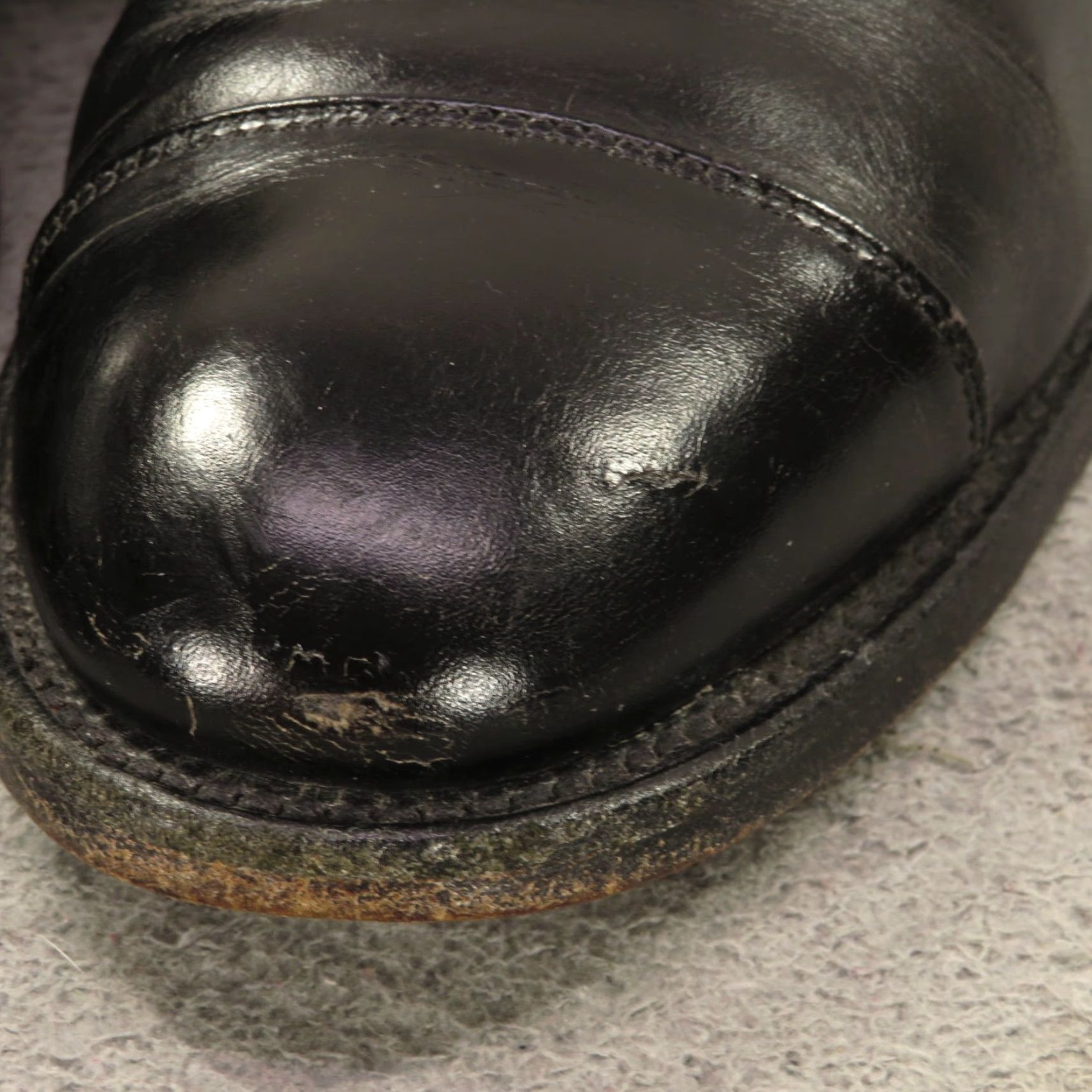 Allen Edmonds Allen Edmonds Fifth Avenue Shoes Mens 9.5 D Black Cap Toe Leather Oxford USA 5th Ave Shoes Mens 9.5 D Size ONE SIZE - 4 Thumbnail