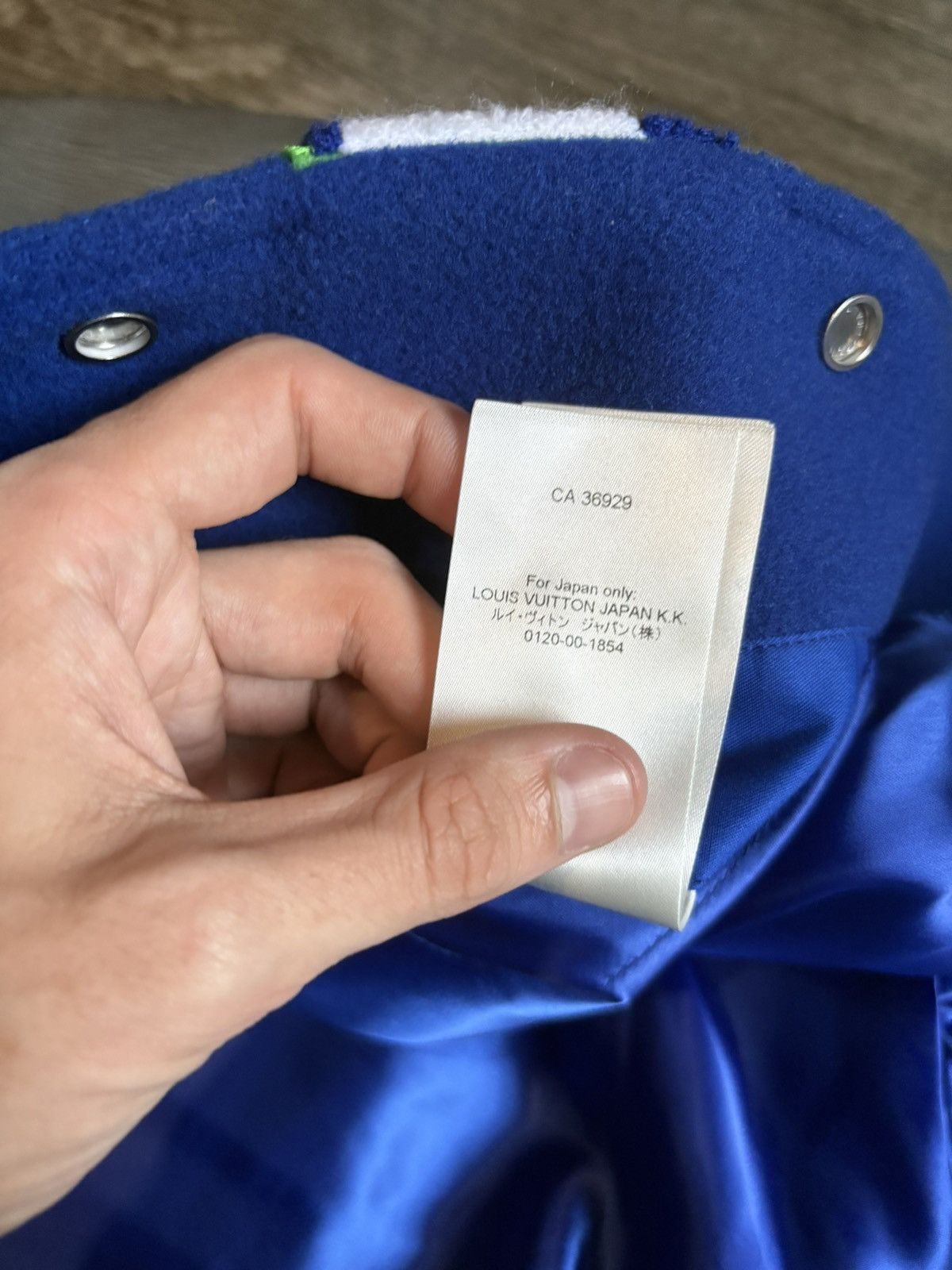 Louis Vuitton Louis Vuitton Embroidered Varsity Jacket Blue Grey Green Size US M / EU 48-50 / 2 - 22 Thumbnail