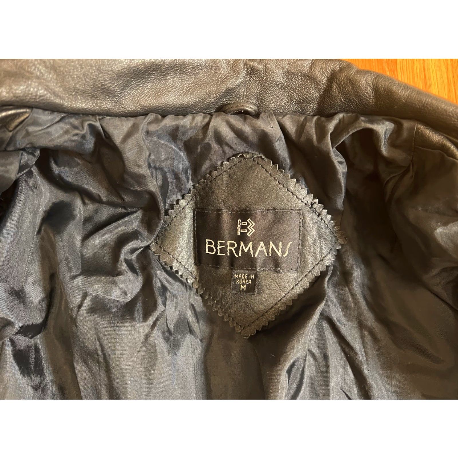 Ben Sherman VINTAGE Bermans Leather Jacket Woman Motorcycle Fringe Lace Up Back Cuffs M Cropped Black Size M / US 6-8 / IT 42-44 - 7 Thumbnail